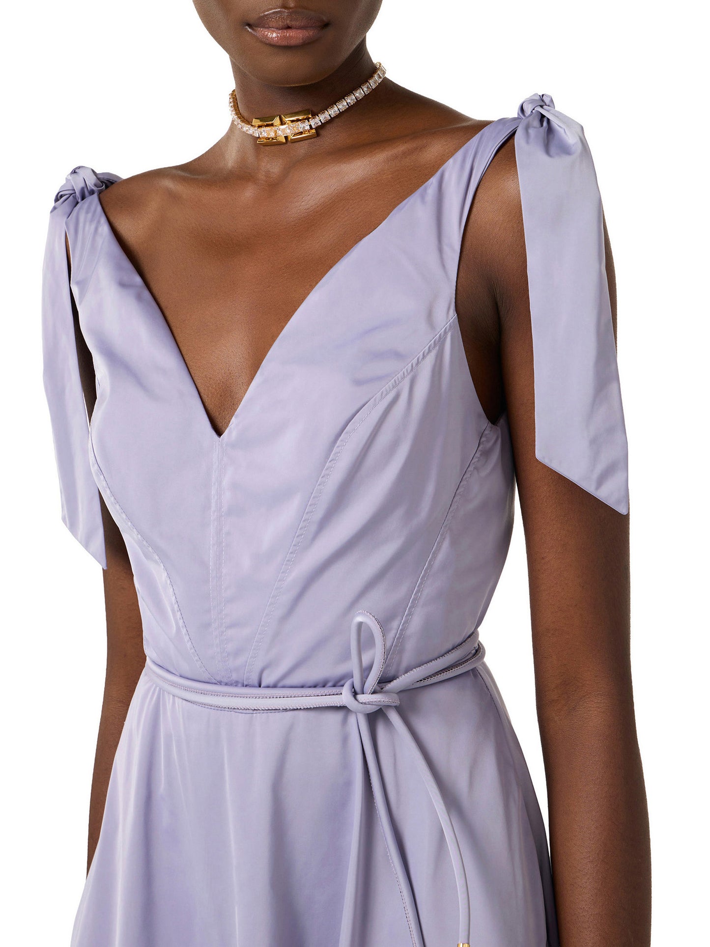 Dress in voile fabric