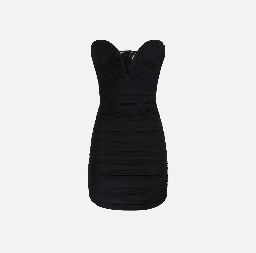 Mini dress in crêpe jersey fabric