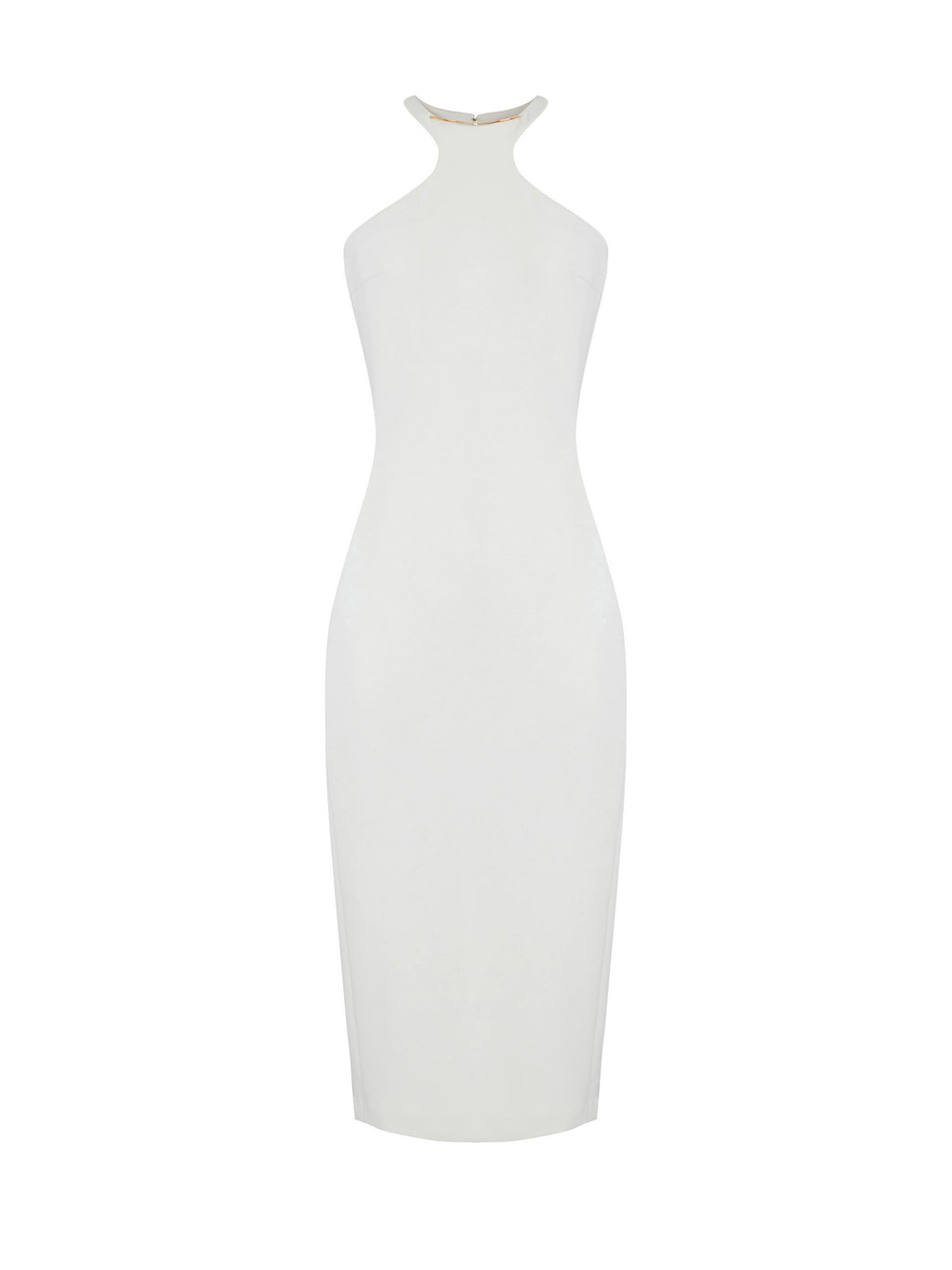 Dress in lightweight crêpe fabric with jewel detail