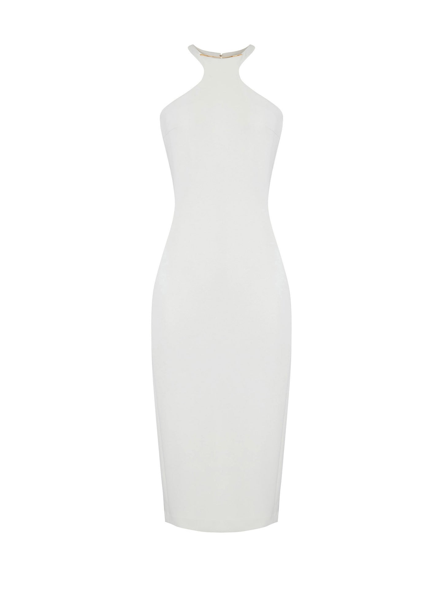 Dress in lightweight crêpe fabric with jewel detail