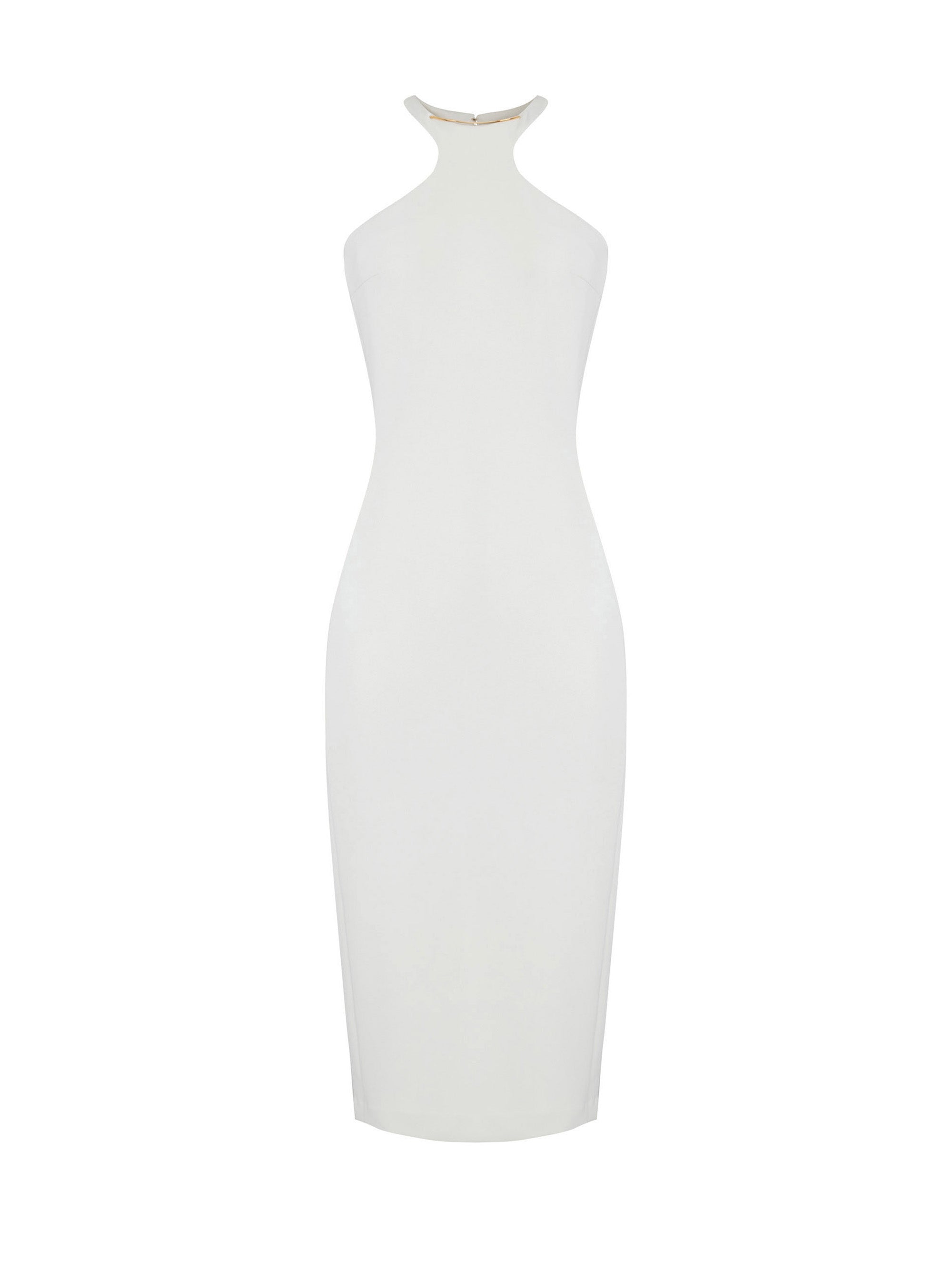 Dress in lightweight crêpe fabric with jewel detail