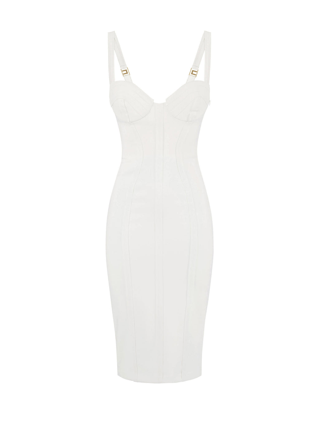 Dress in lightweight crêpe fabric with raw-edge fabric