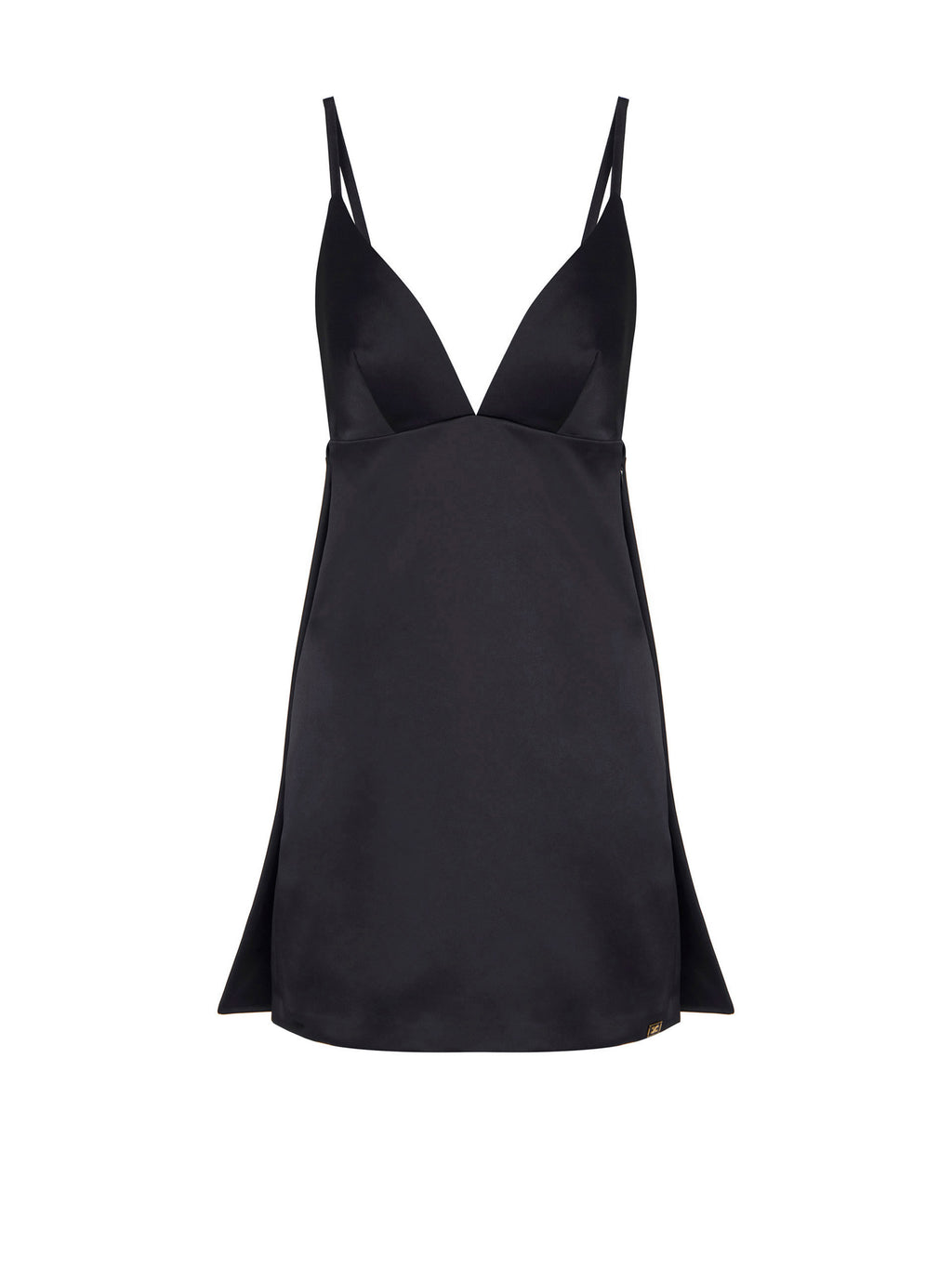 Duchess satin mini dress