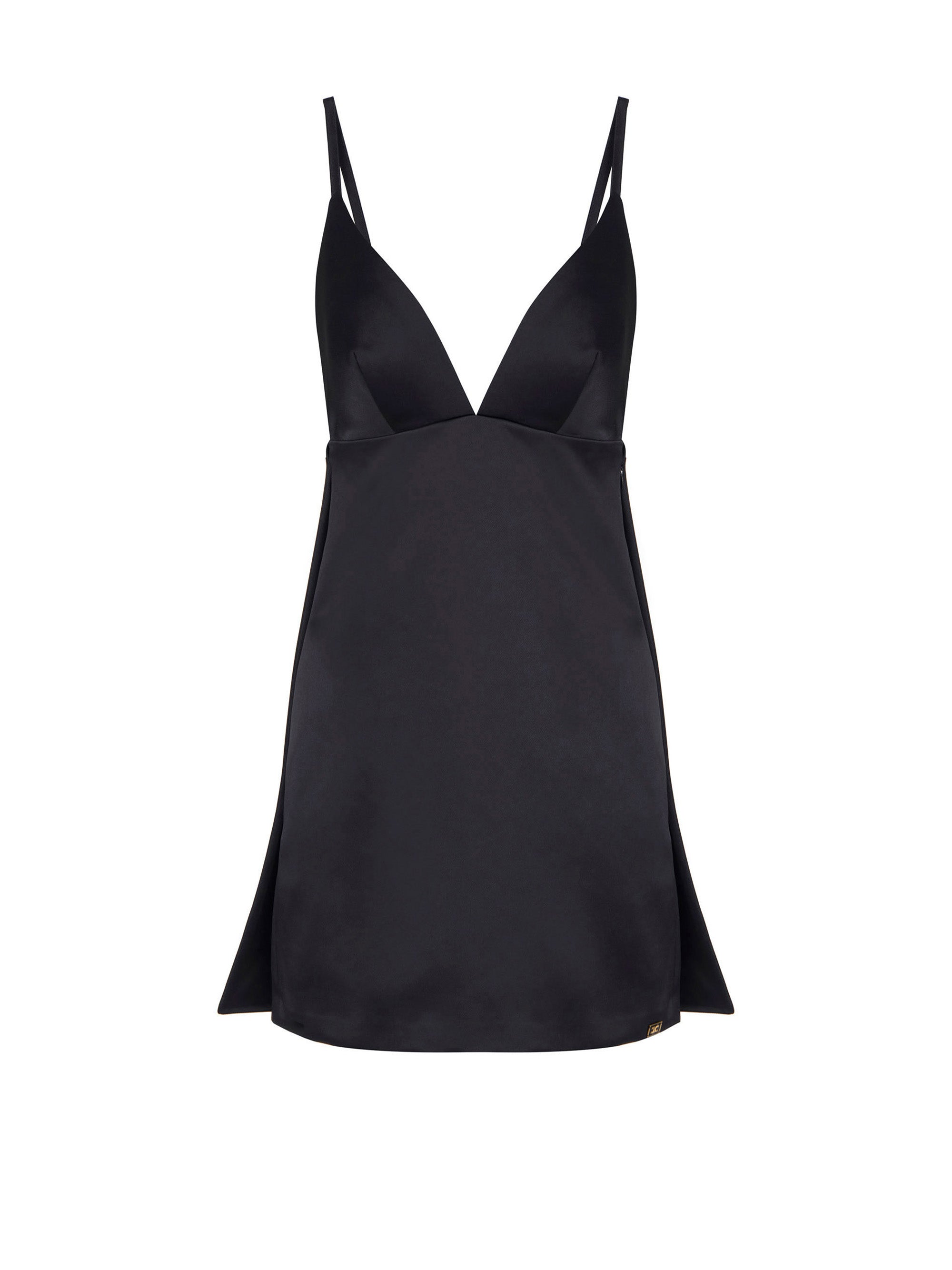 Duchess satin mini dress
