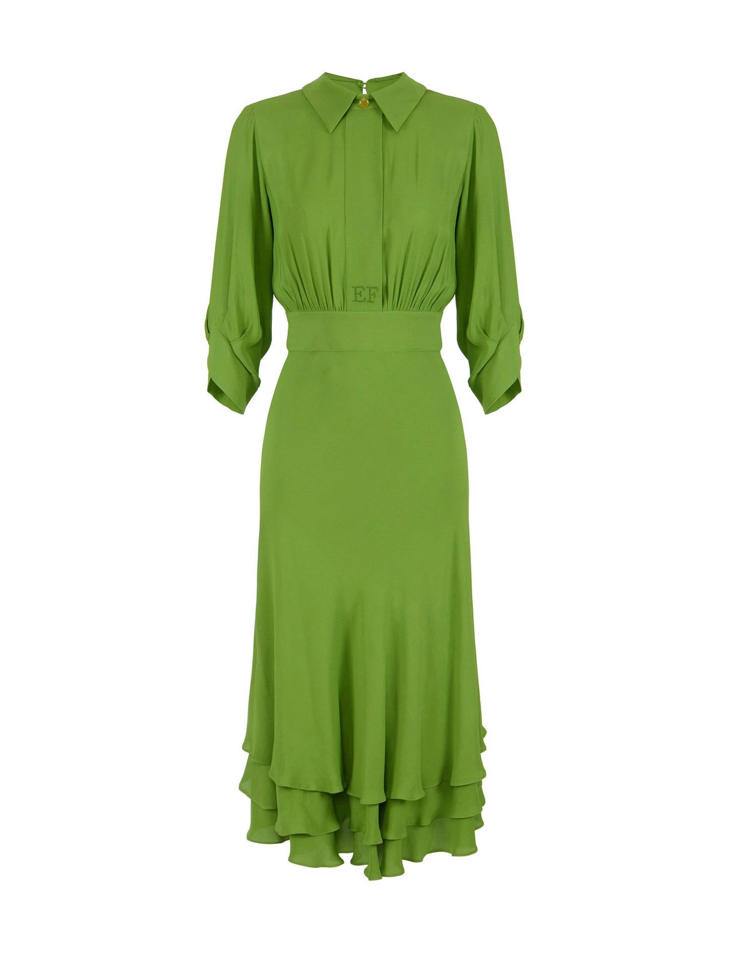 Dress in viscose Georgette fabric