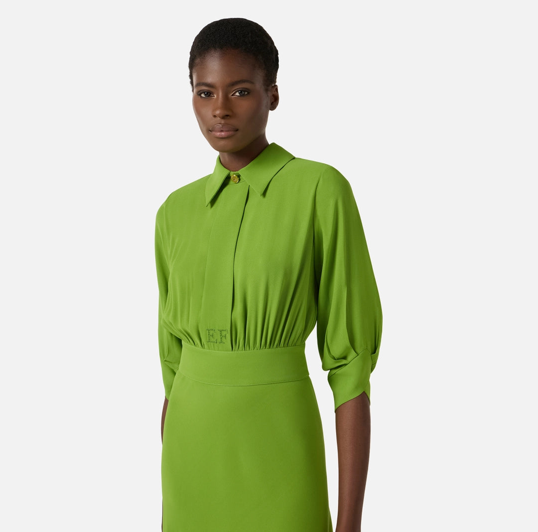 Dress in viscose Georgette fabric