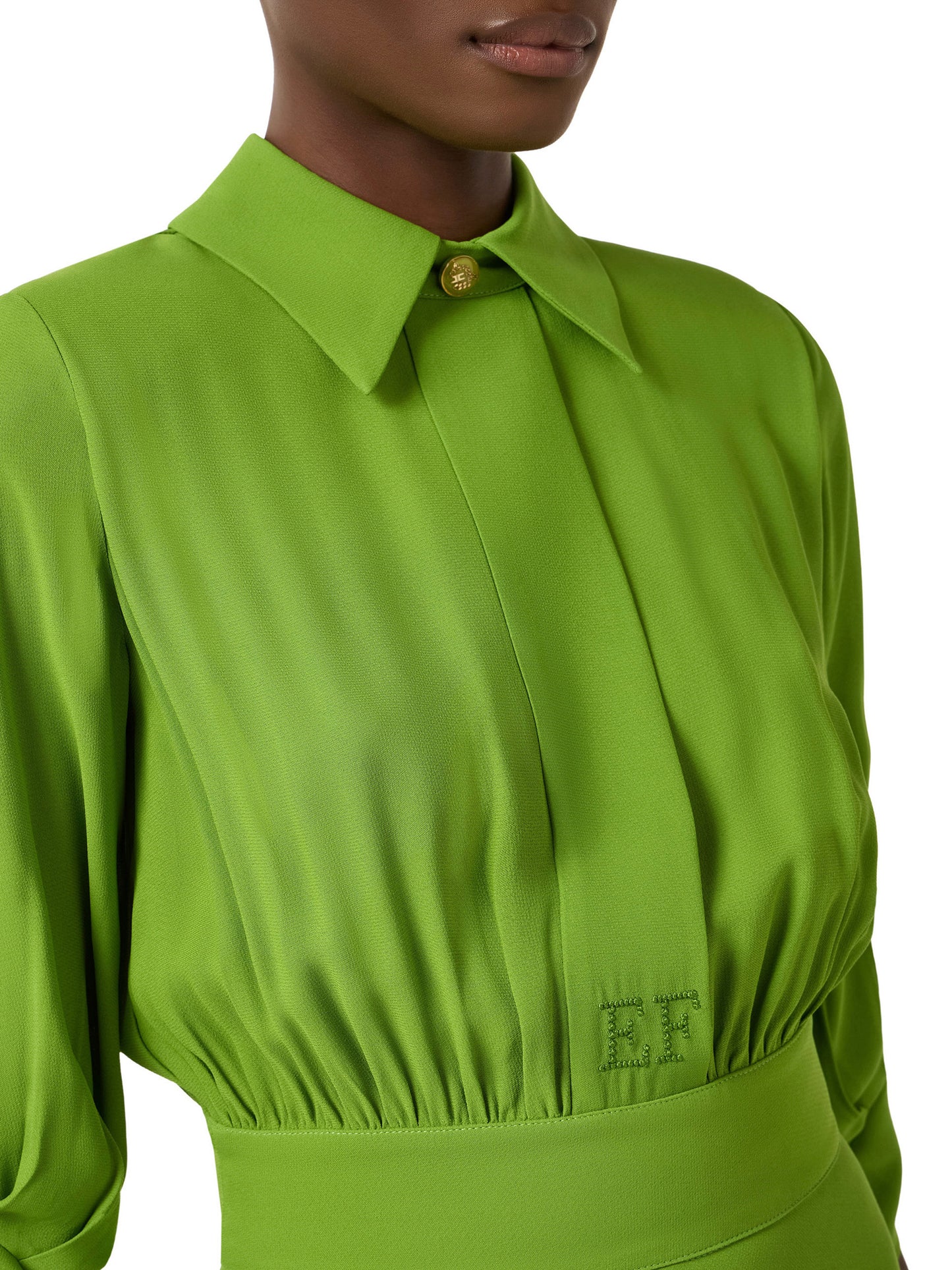 Dress in viscose Georgette fabric