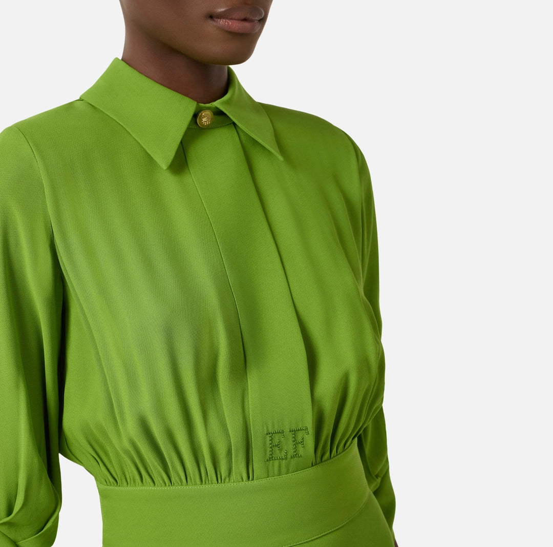 Dress in viscose Georgette fabric