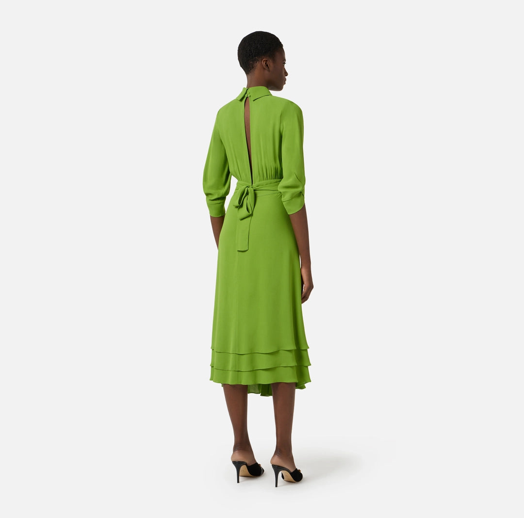 Dress in viscose Georgette fabric