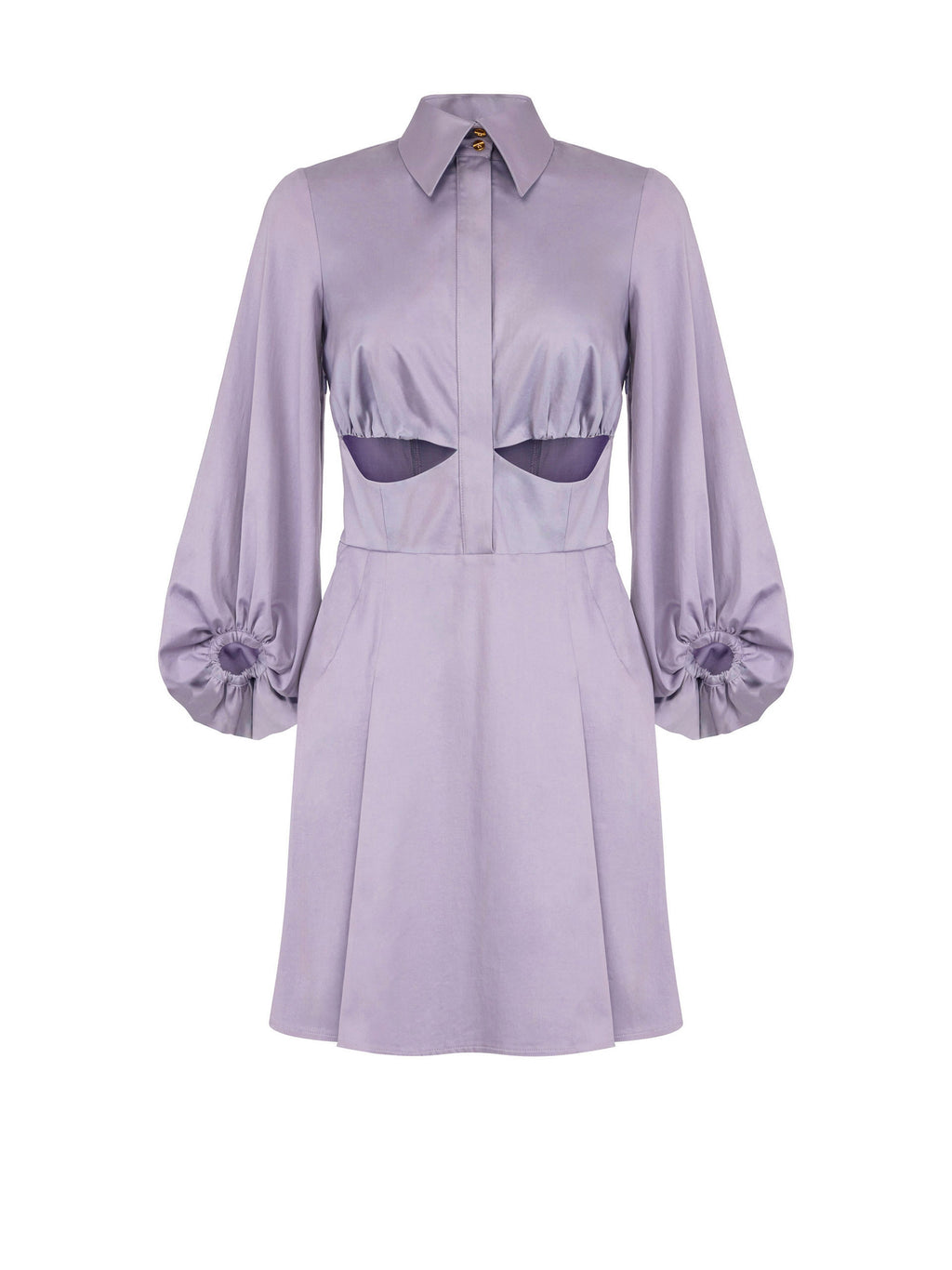 Stretch cotton mini dress