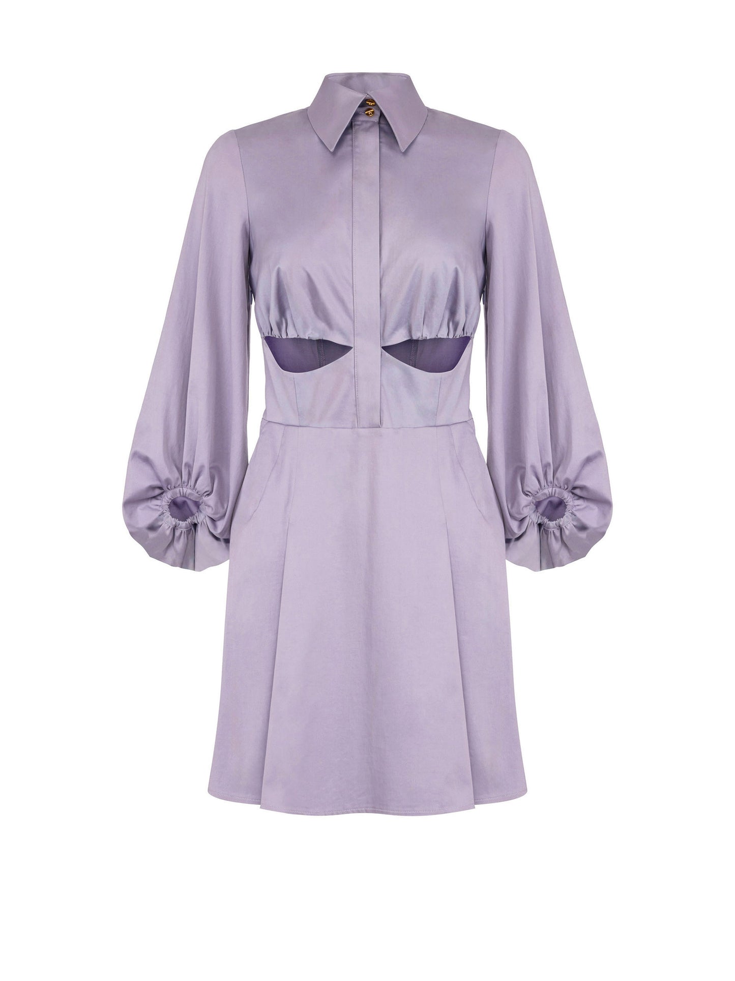 Stretch cotton mini dress
