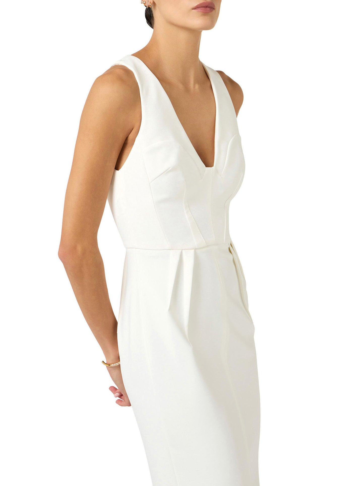 Dress in lightweight crêpe fabric
