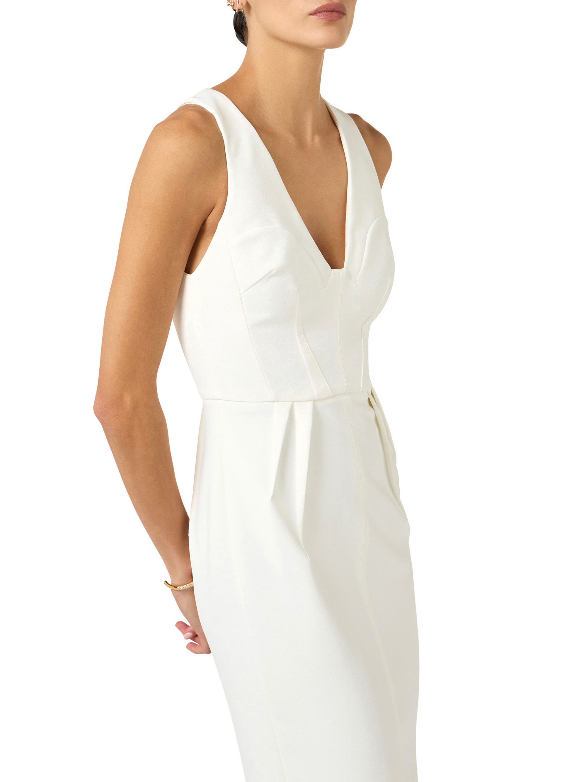 Dress in lightweight crêpe fabric