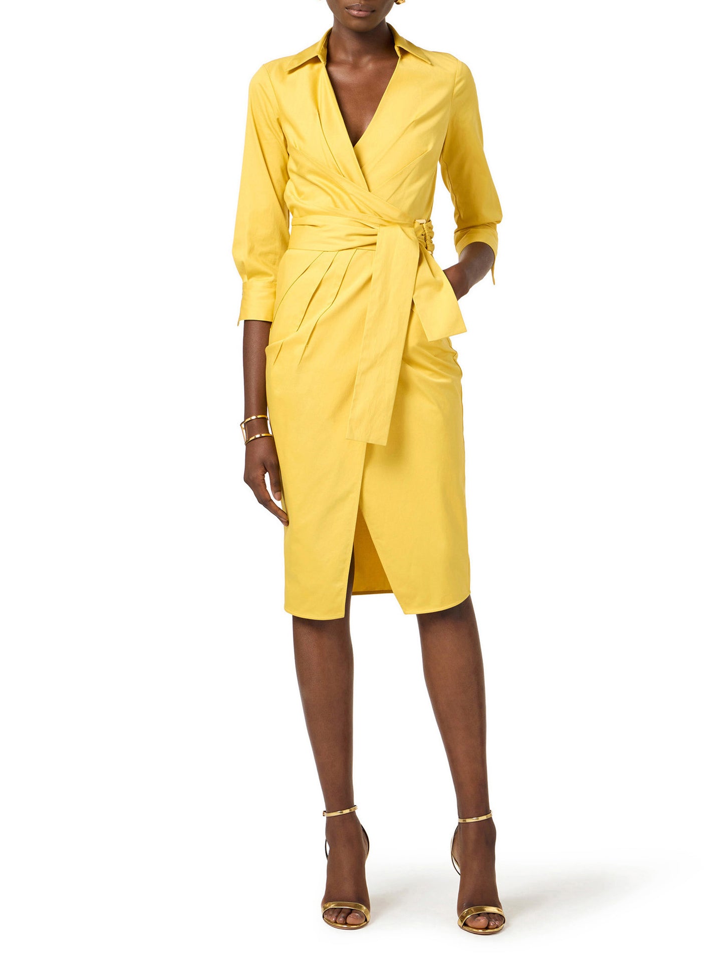 Stretch cotton dress