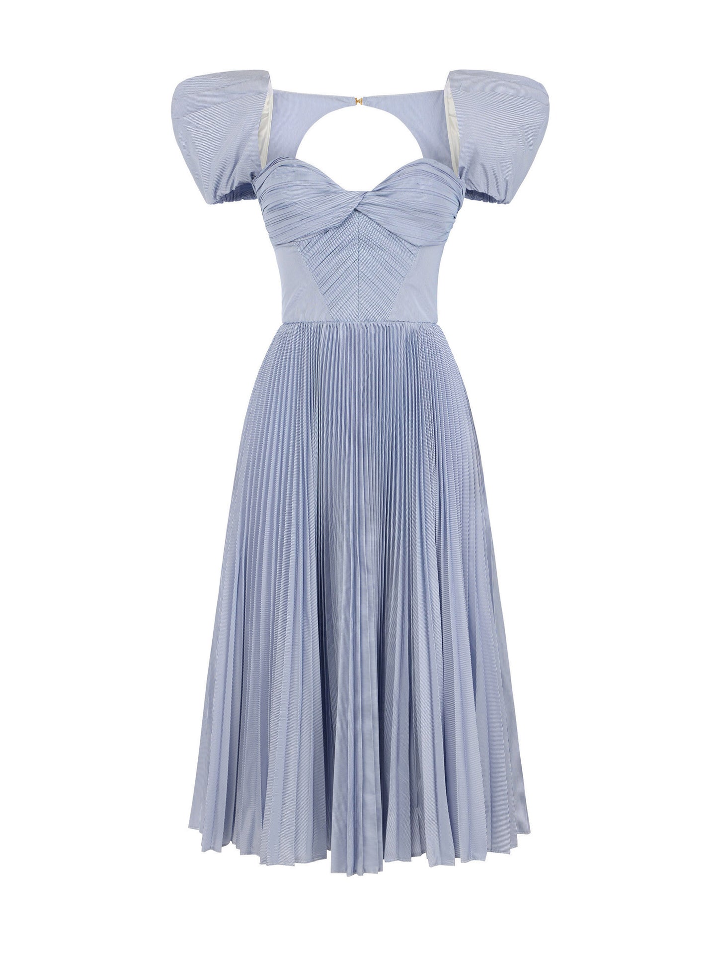 Striped nylon taffeta dress