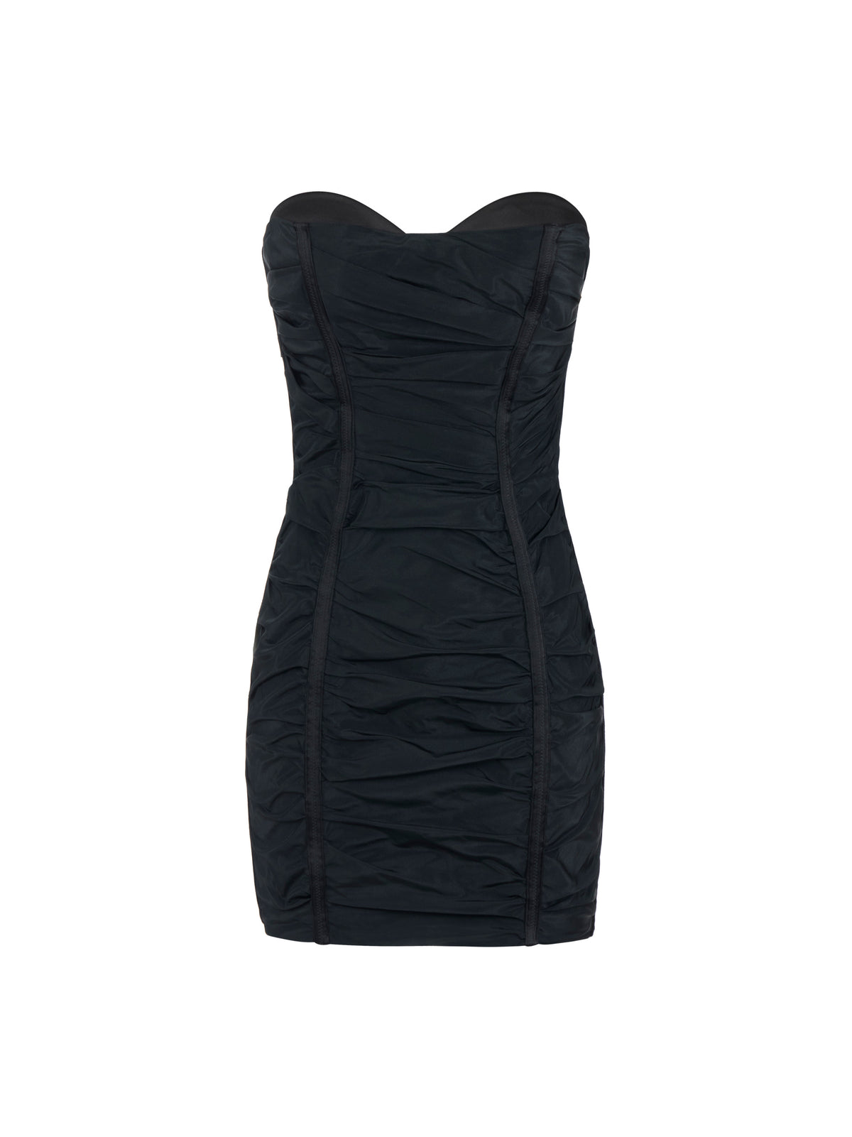 Mini dress in taffeta voile fabric