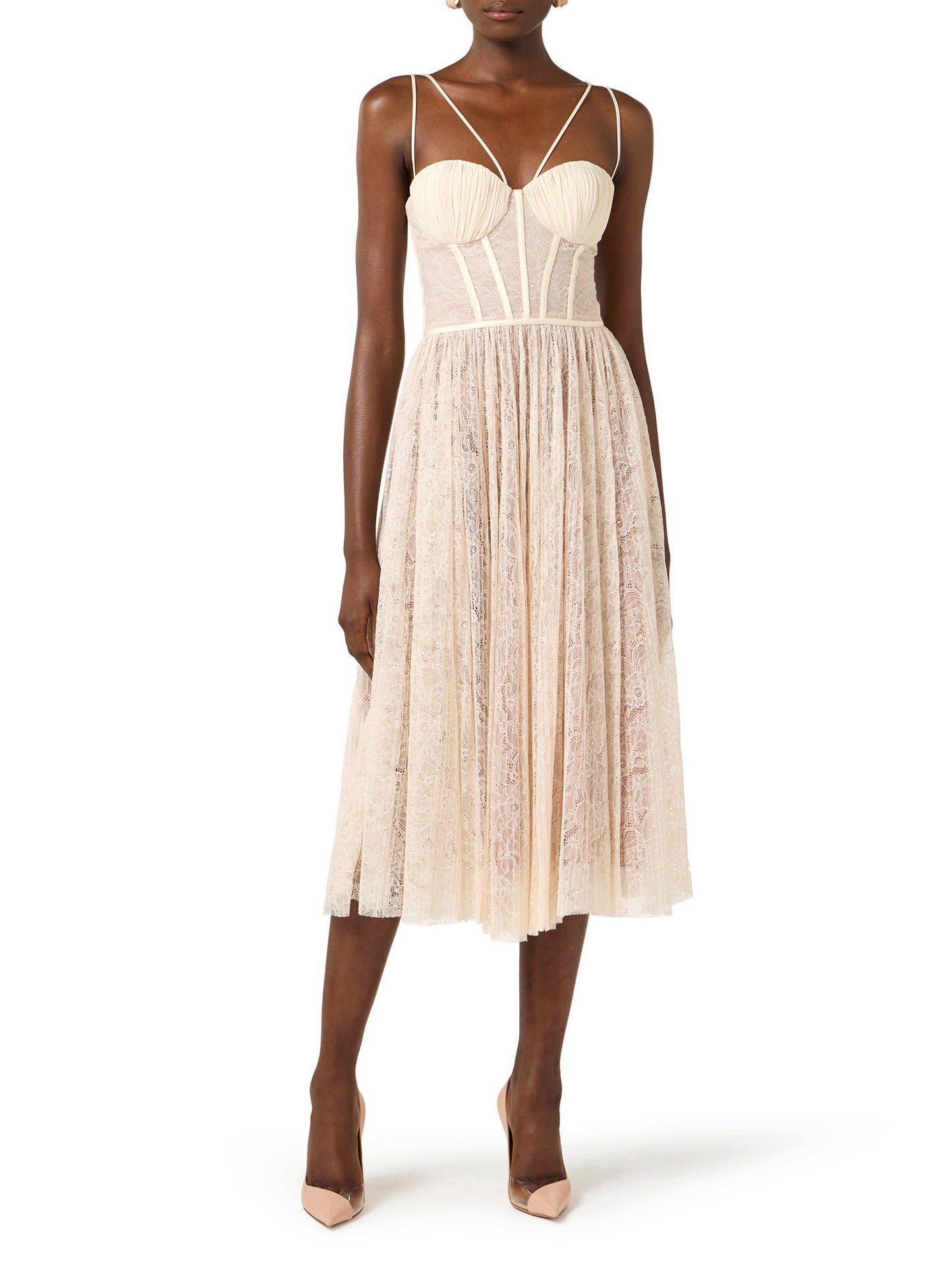 Dress in floral lace