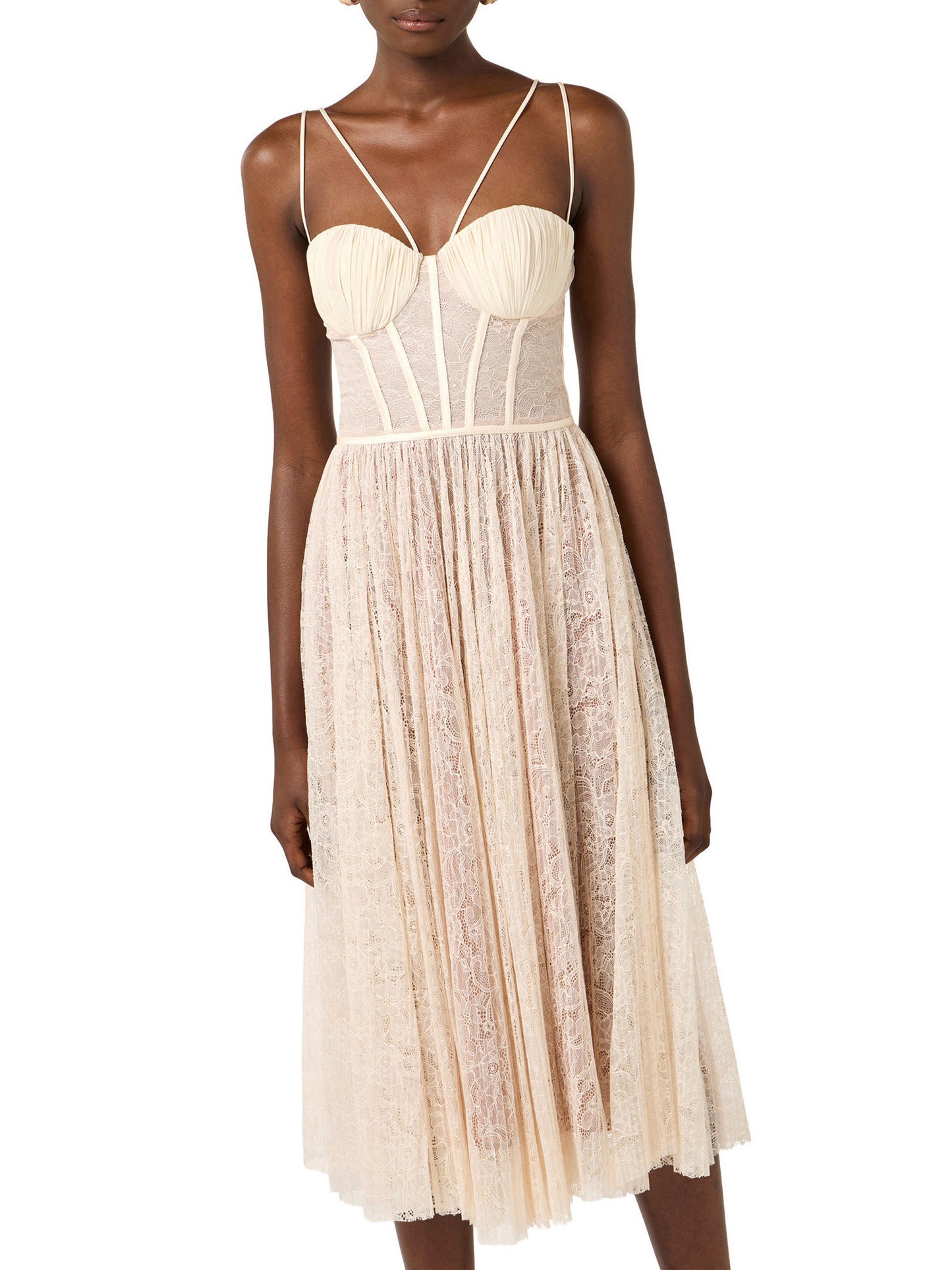 Dress in floral lace