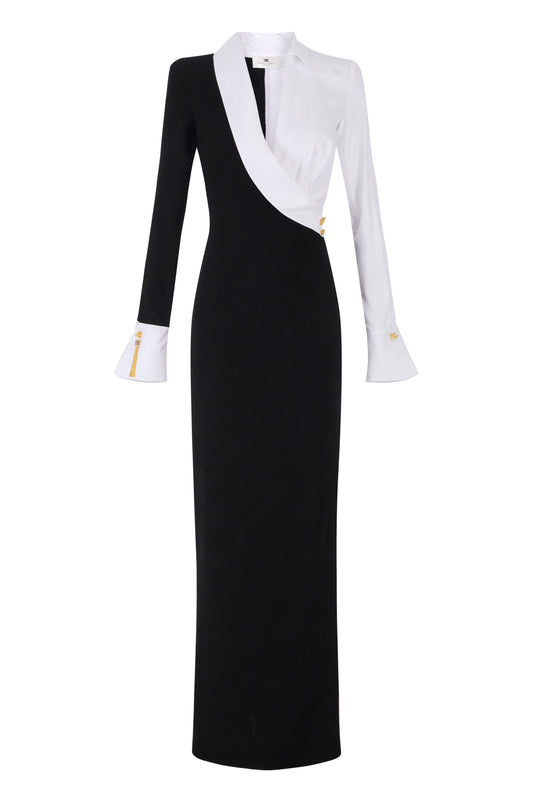 Red Carpet dress in lightweight crêpe fabric