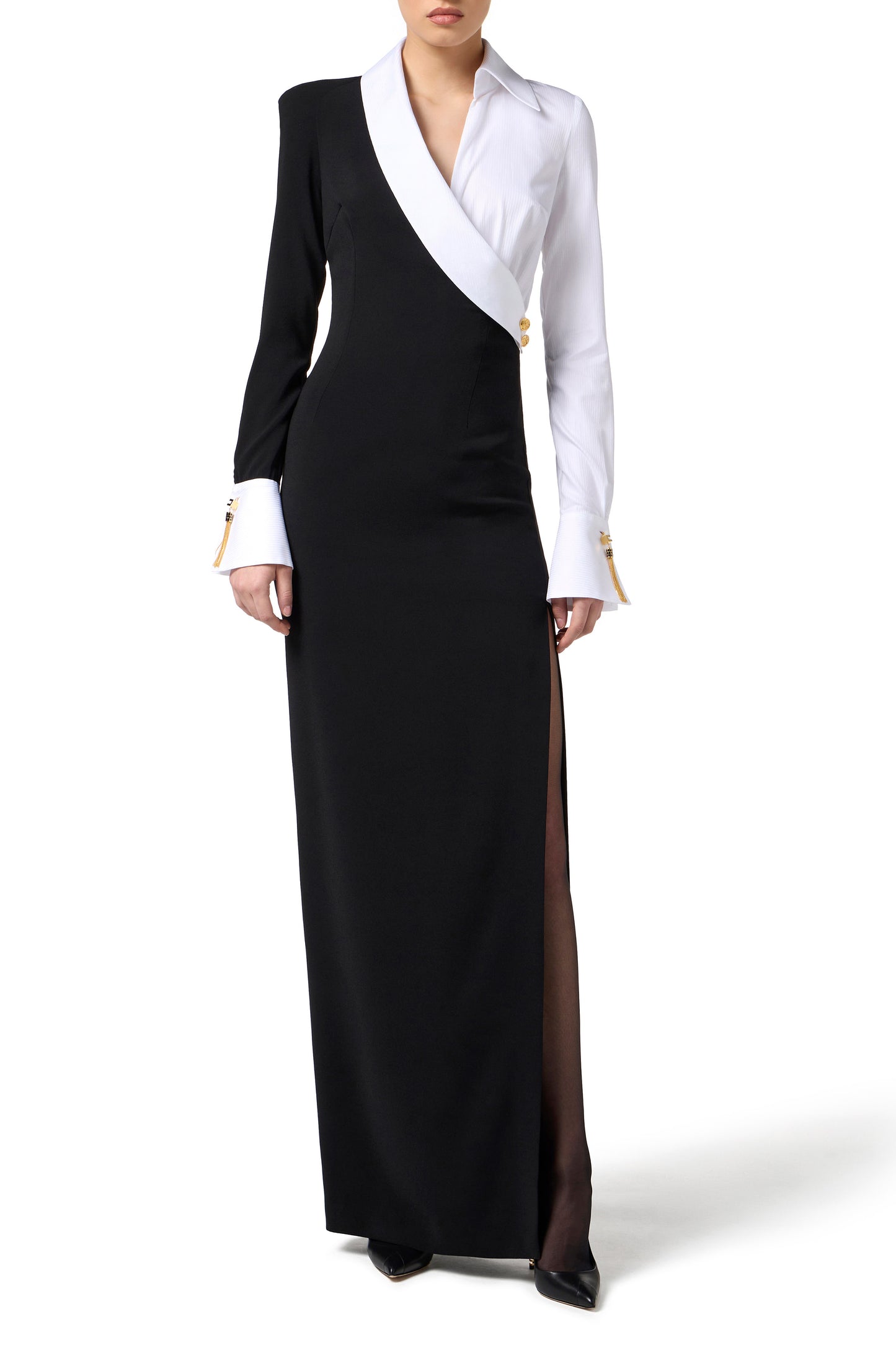 Red Carpet dress in lightweight crêpe fabric