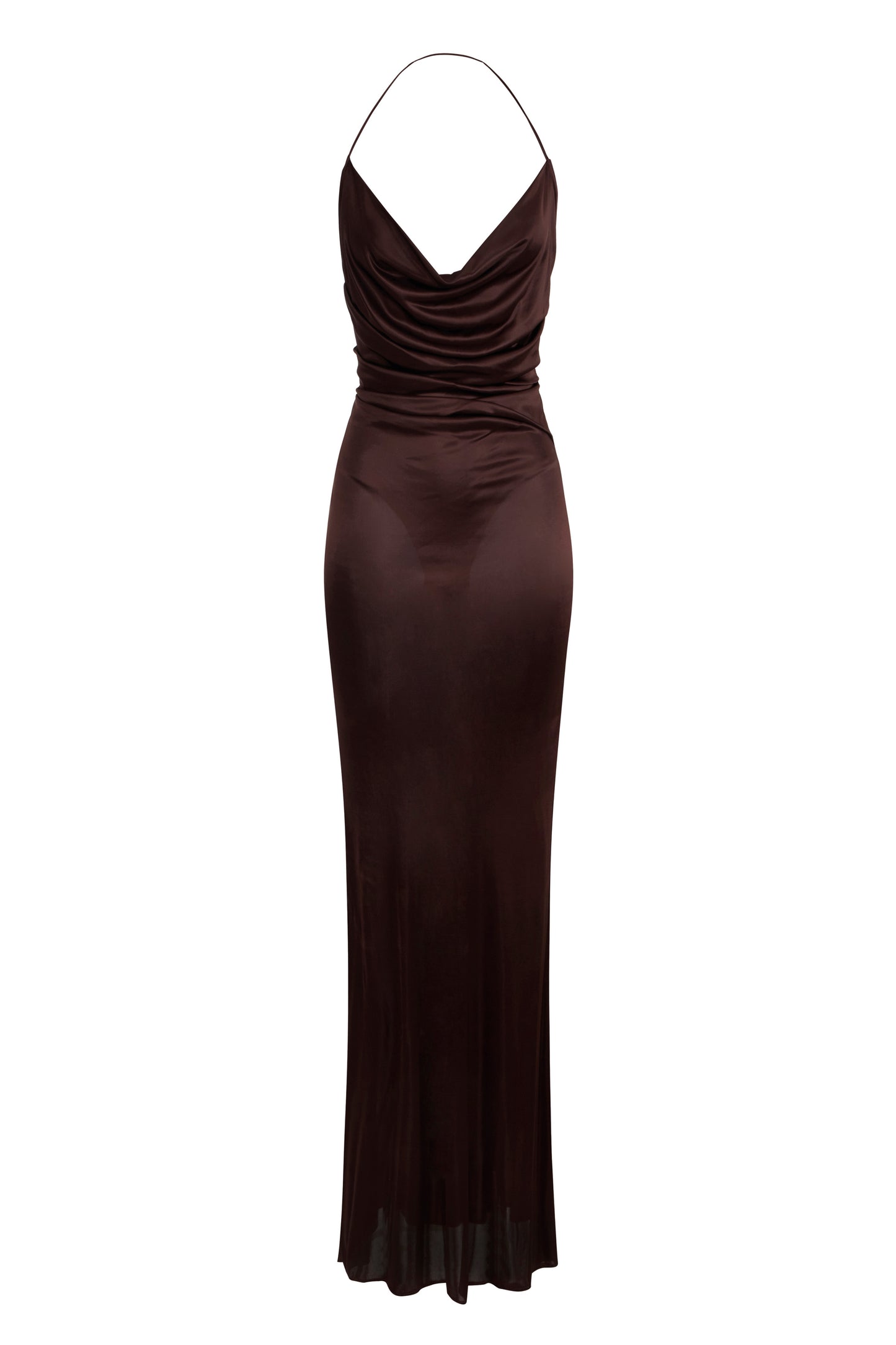 Red Carpet jersey dress with bare back