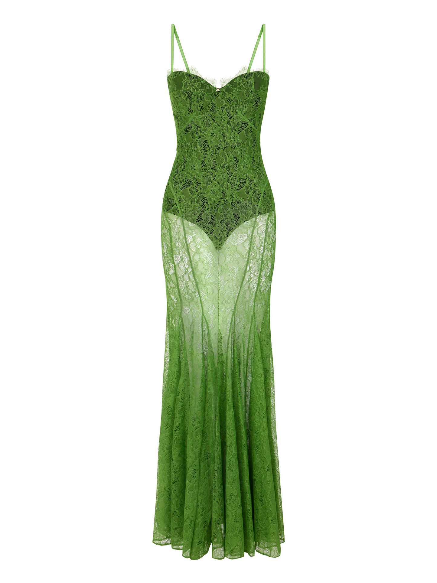 Red Carpet dress in floral lace
