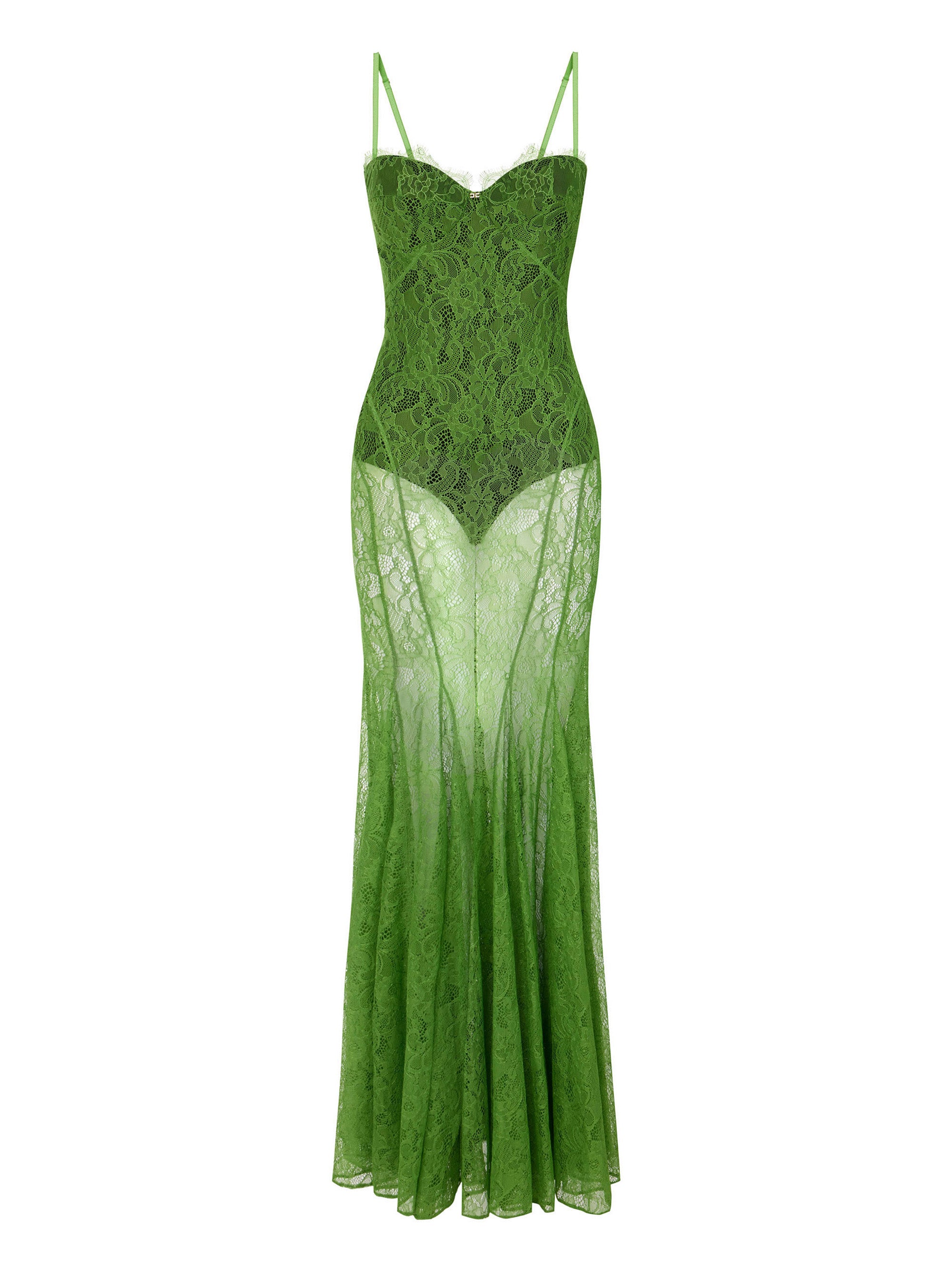 Red Carpet dress in floral lace