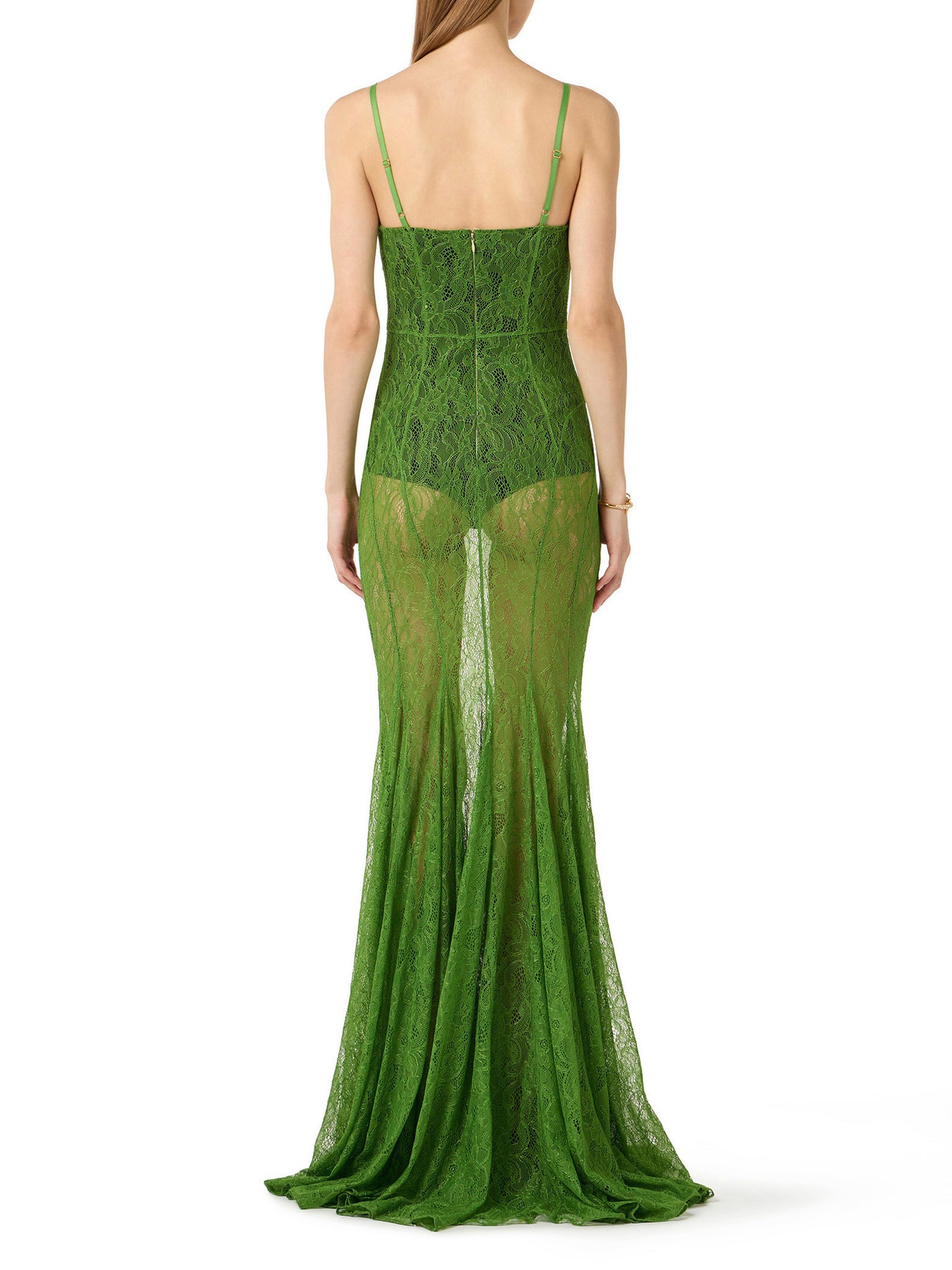 Red Carpet dress in floral lace