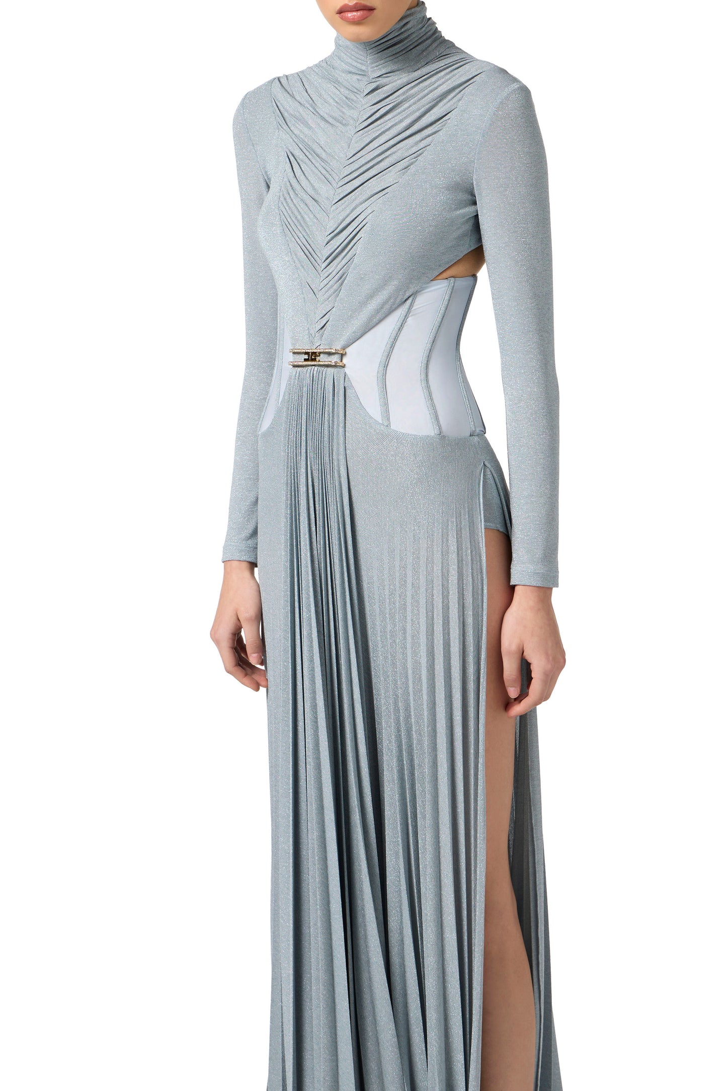 Red Carpet lurex jersey dress