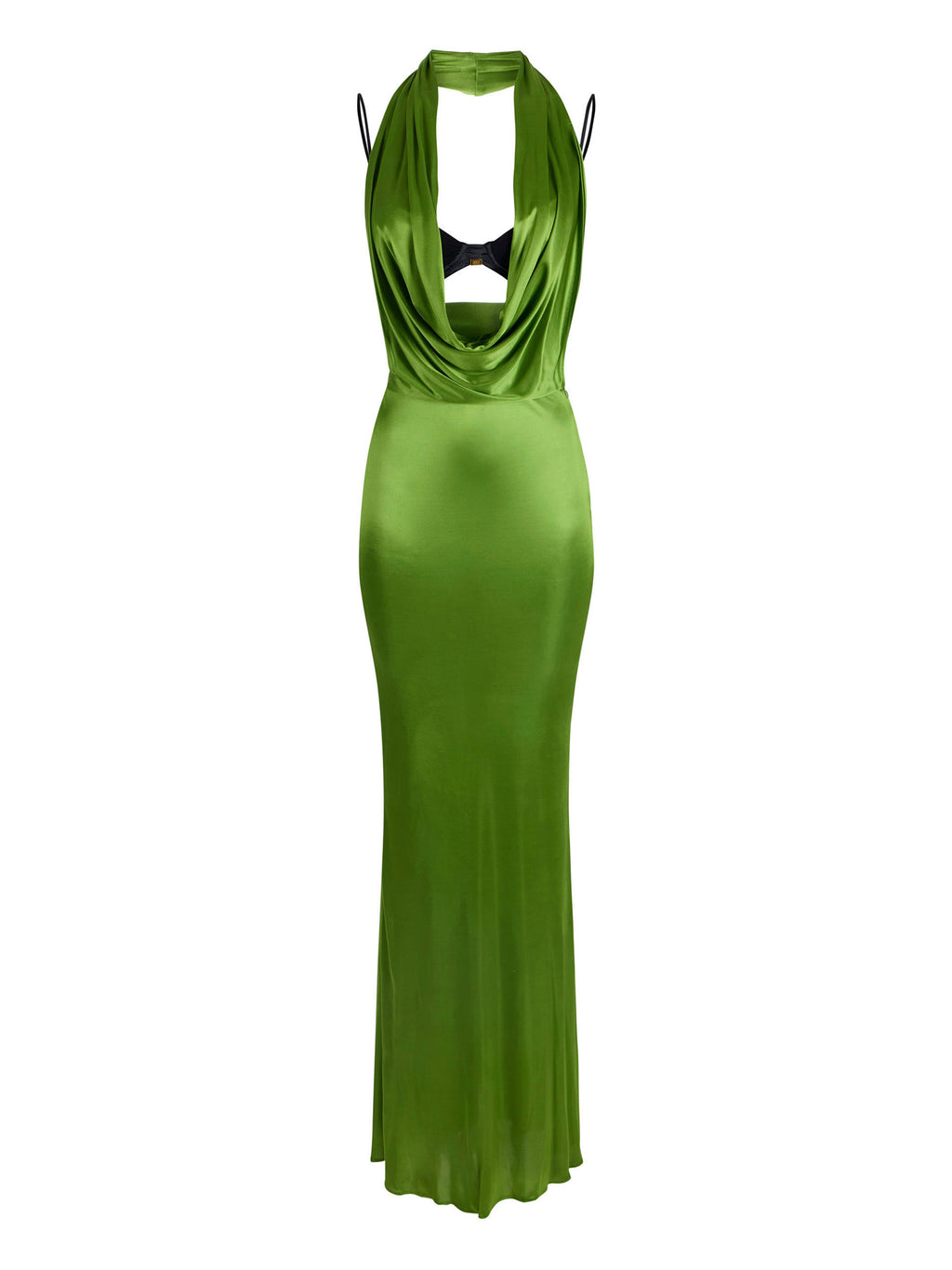 Red Carpet dress in shiny viscose jersey