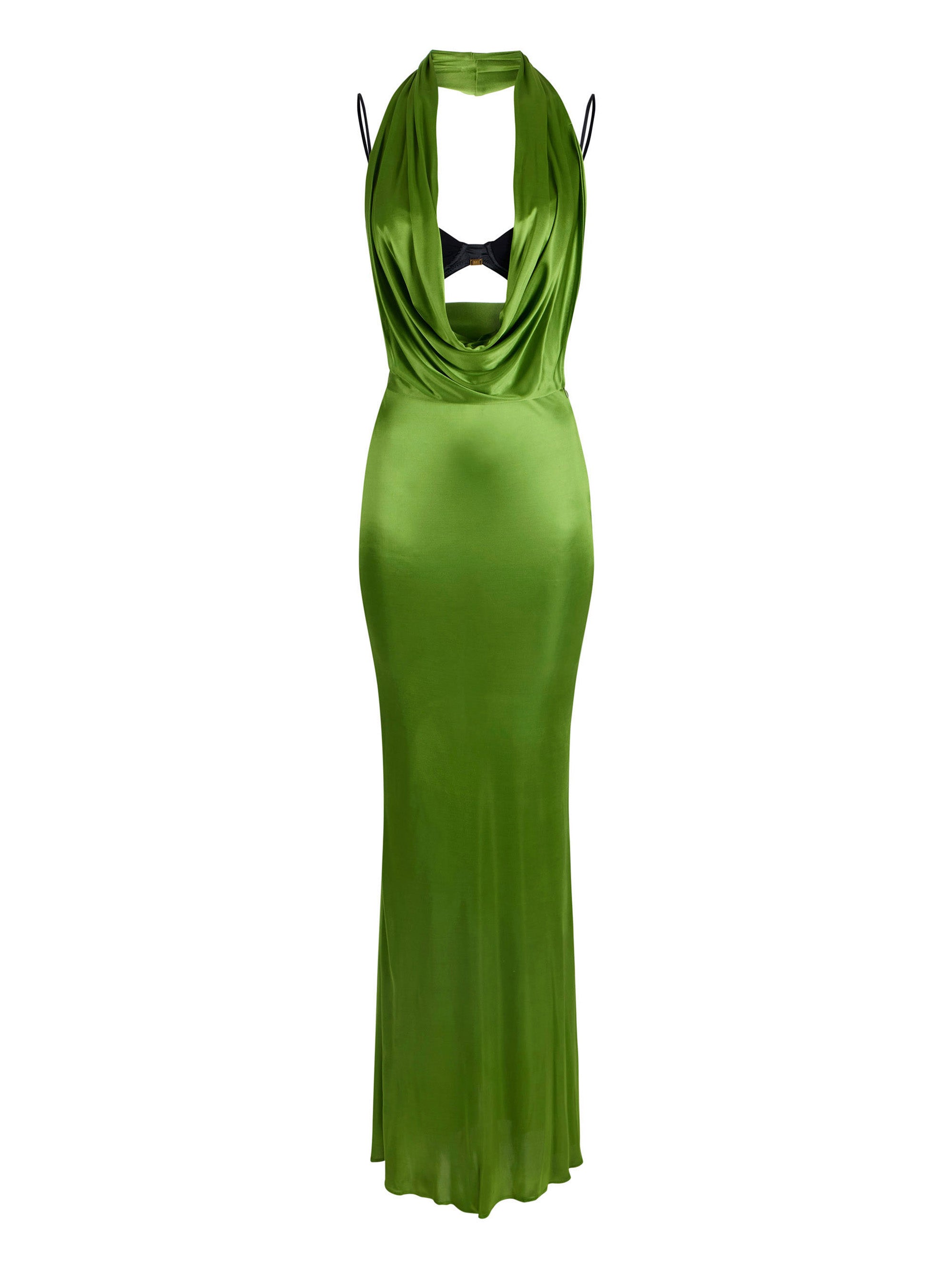 Red Carpet dress in shiny viscose jersey