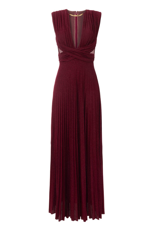 Red Carpet lurex jersey dress