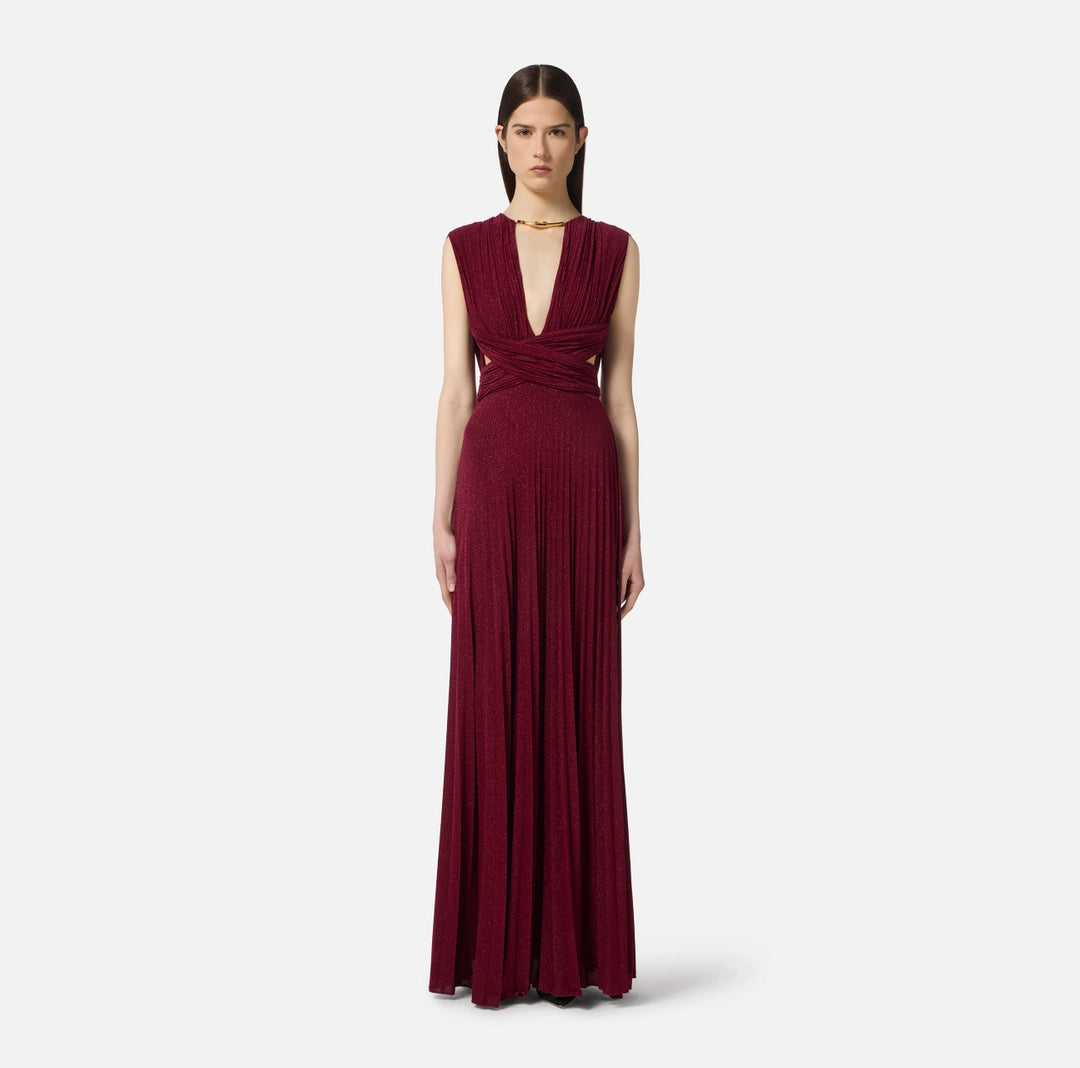 Red Carpet lurex jersey dress