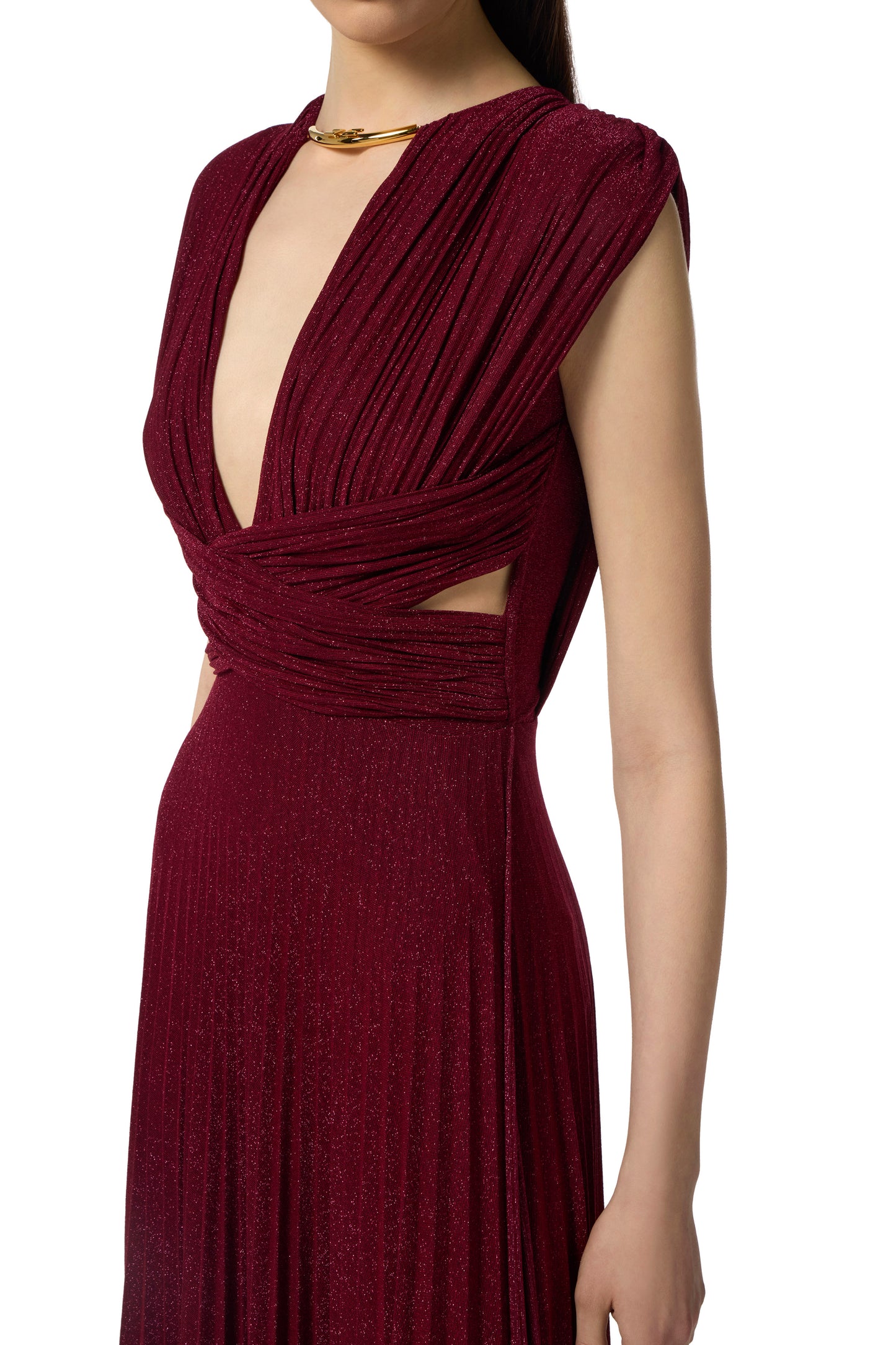 Red Carpet lurex jersey dress