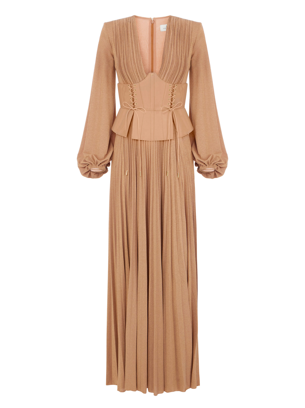 Red Carpet dress in lamé-effect jersey