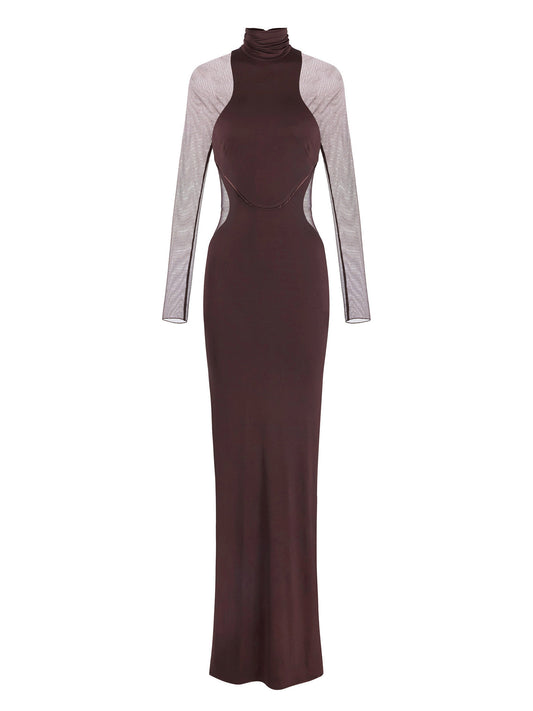 Red Carpet dress with sheer details