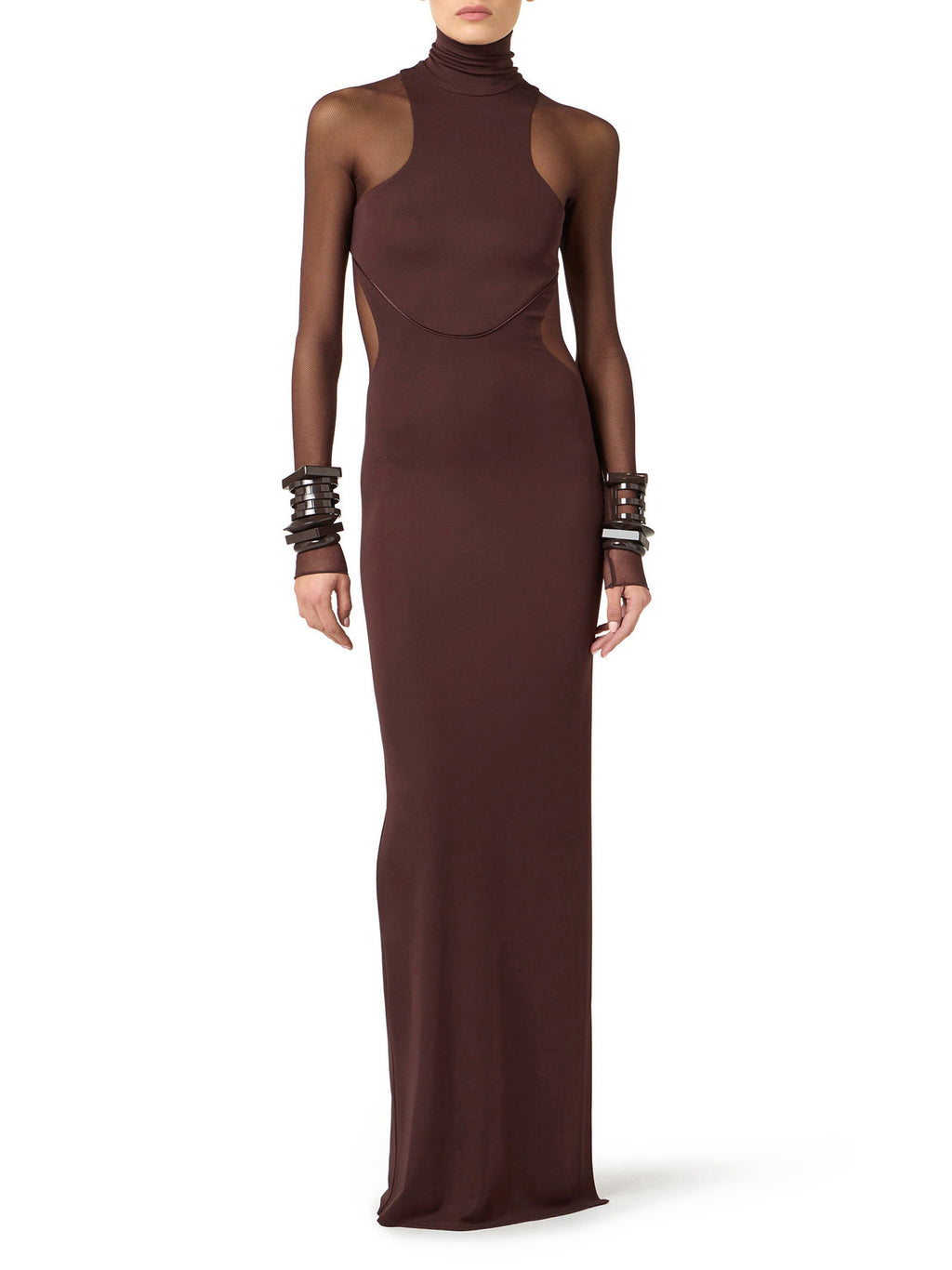 Red Carpet dress with sheer details