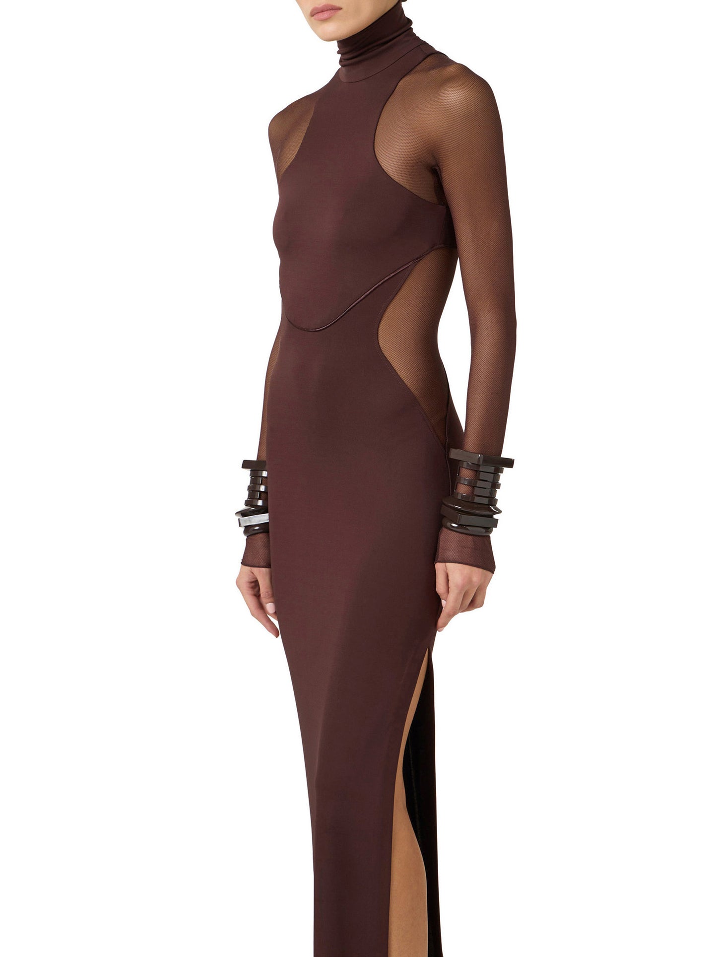 Red Carpet dress with sheer details