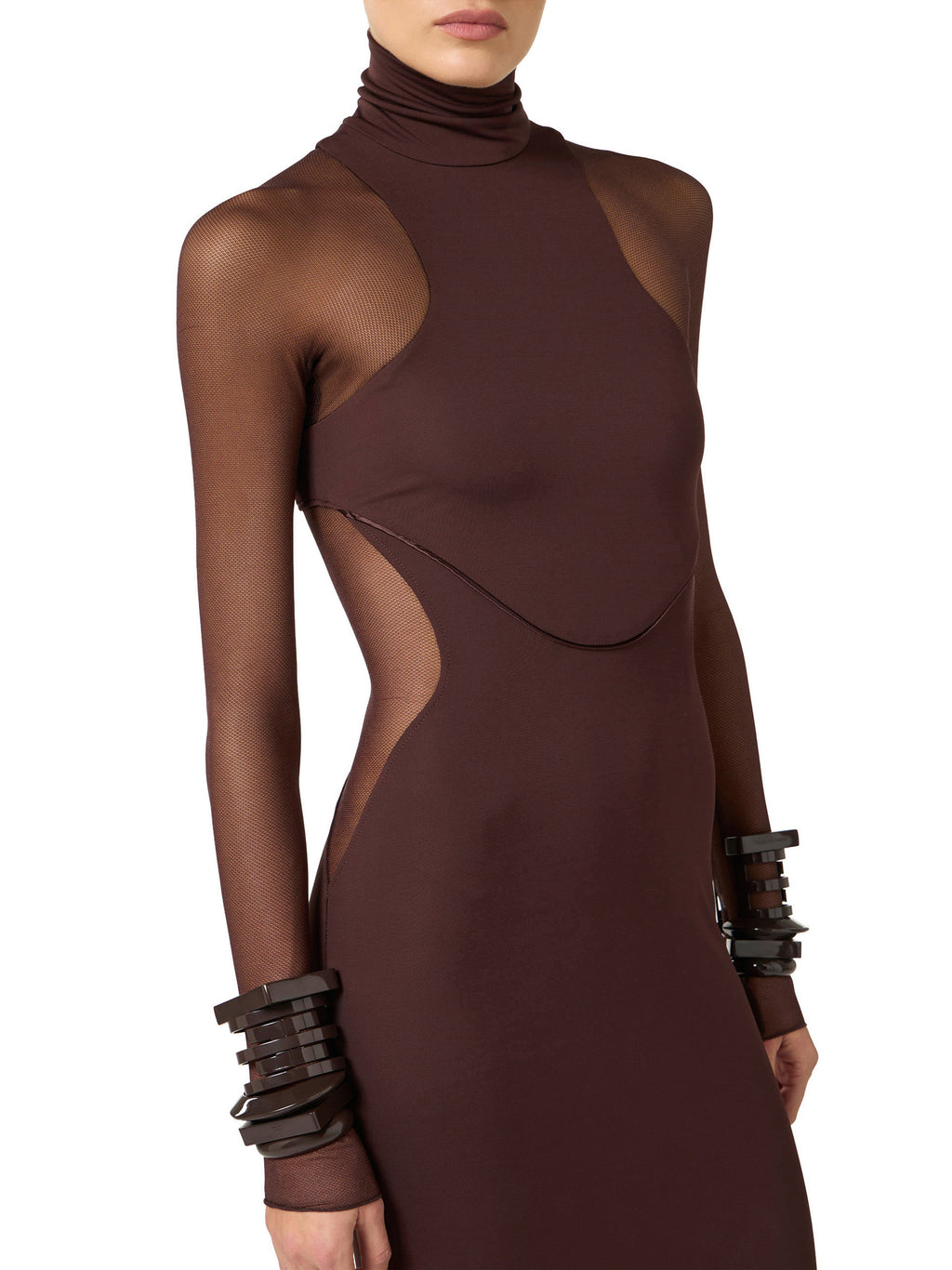 Red Carpet dress with sheer details