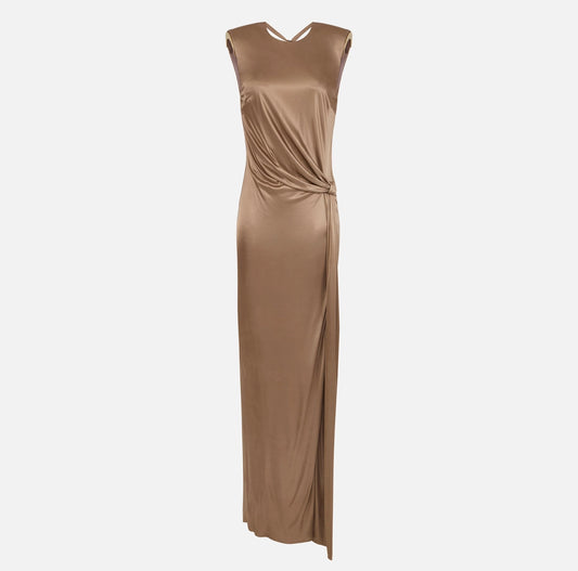 Red Carpet dress in shiny viscose jersey