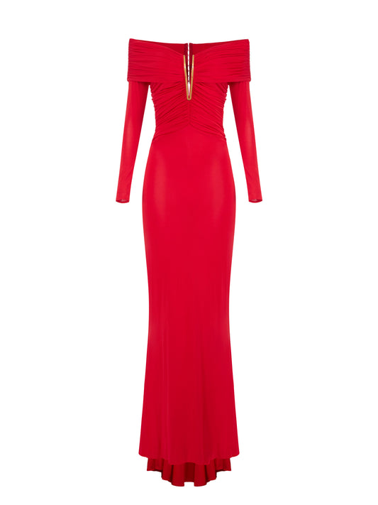 Red Carpet dress in lightweight crêpe jersey