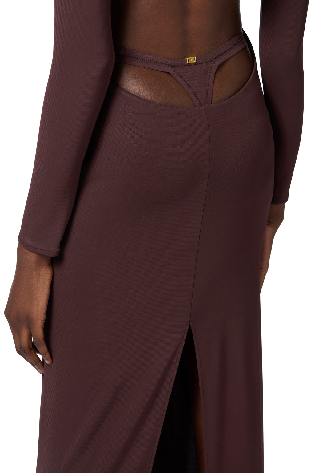 Red Carpet jersey dress with laces and hood | LAST PIECE: 40