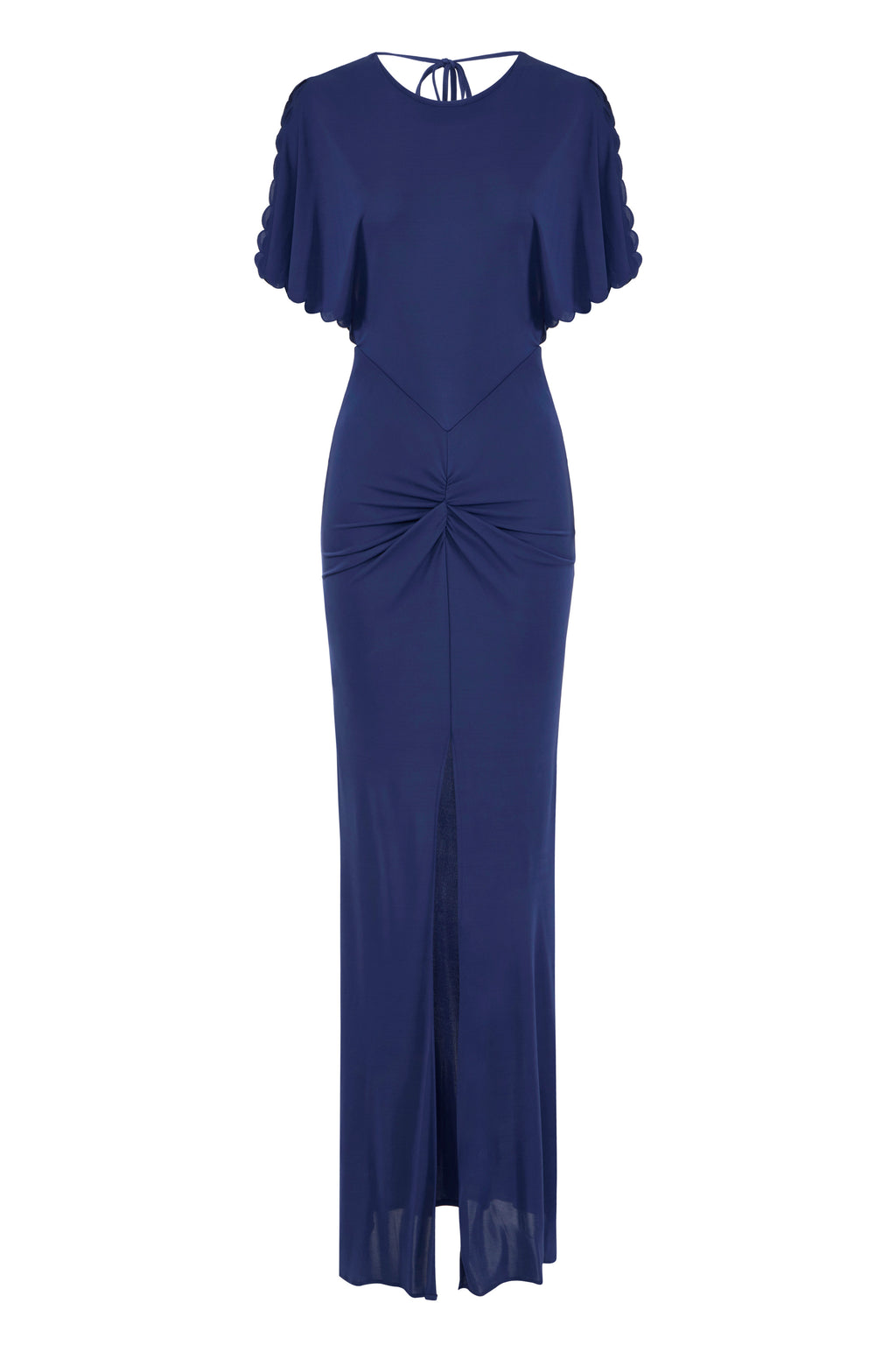 Red Carpet dress made of jersey fabric with embroidered scallop | LAST PIECE: 42