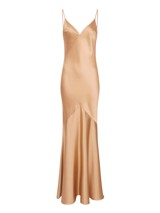 Red Carpet dress in satin fabric