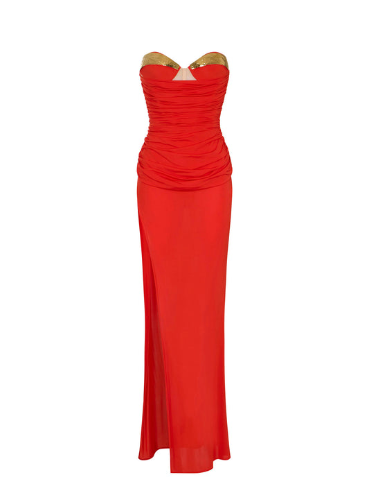 Red Carpet dress in lightweight crêpe jersey