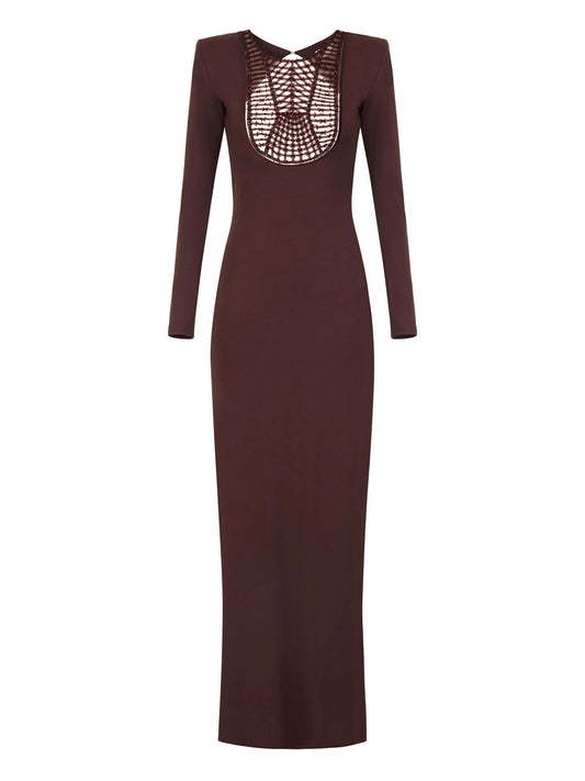 Red Carpet dress with embroideries