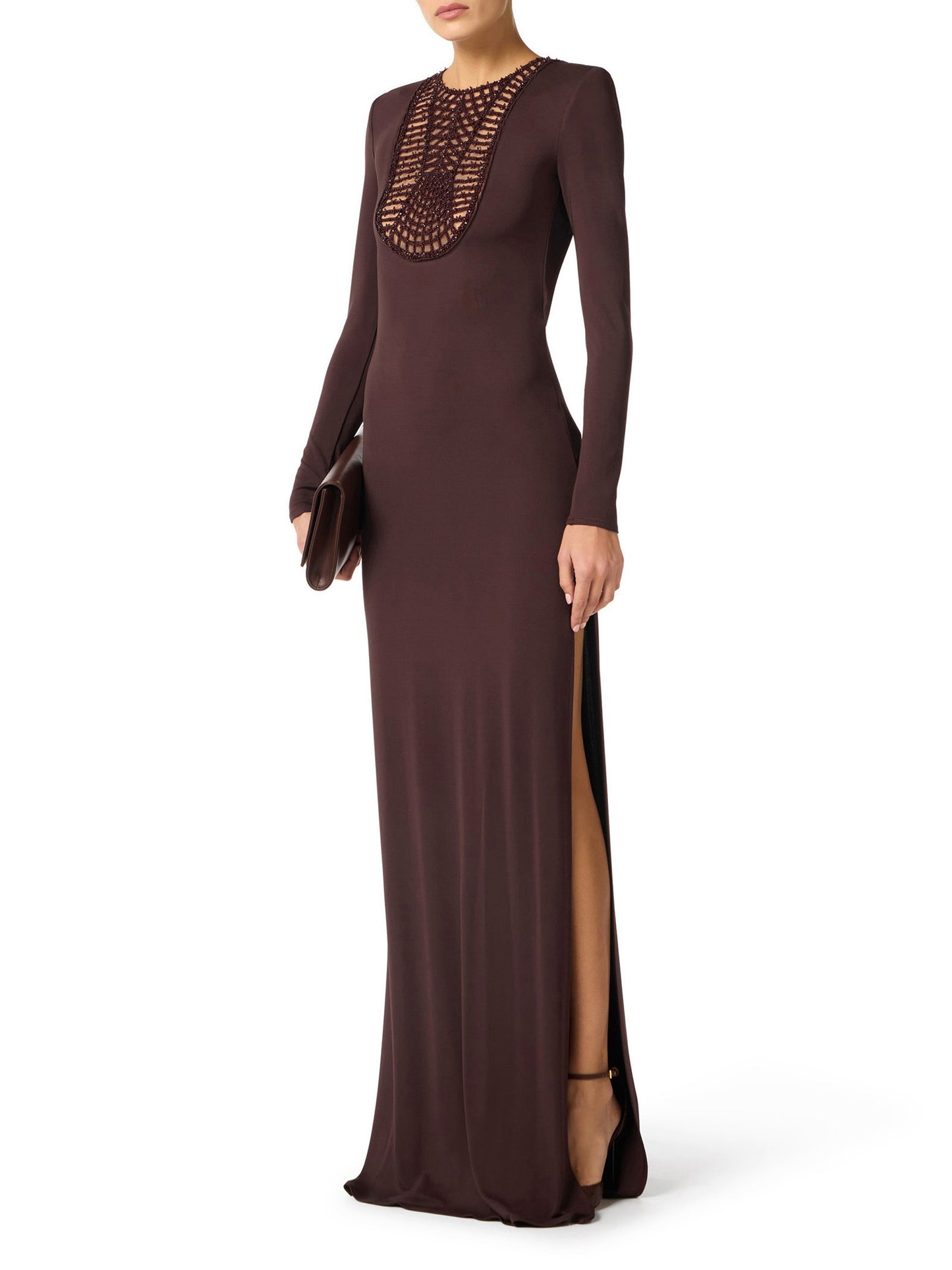 Red Carpet dress with embroideries
