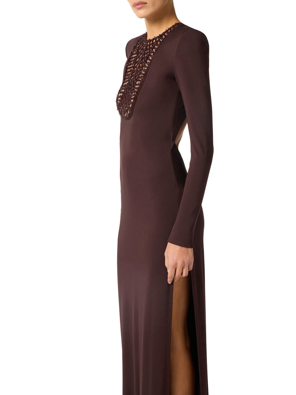 Red Carpet dress with embroideries