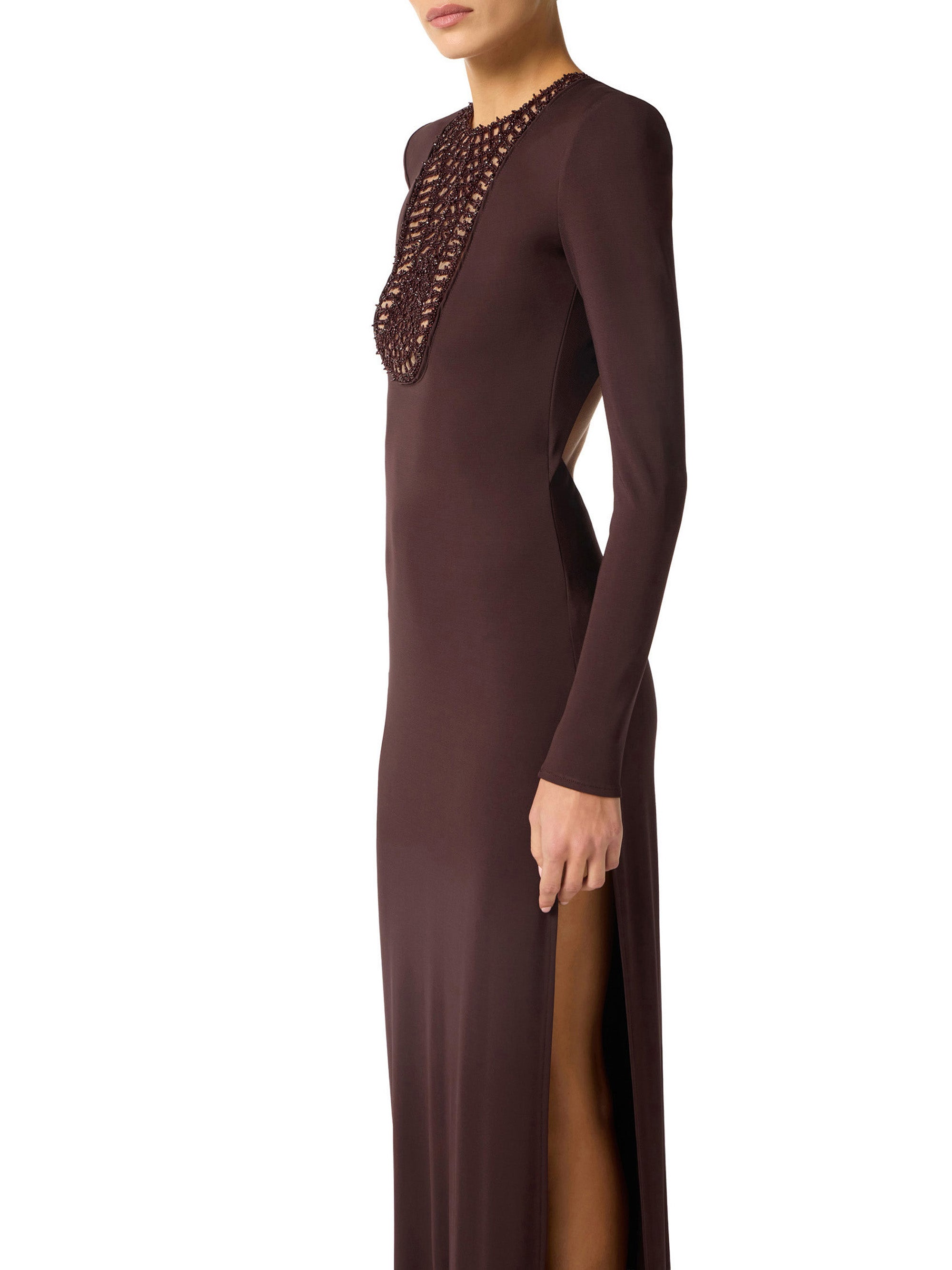 Red Carpet dress with embroideries