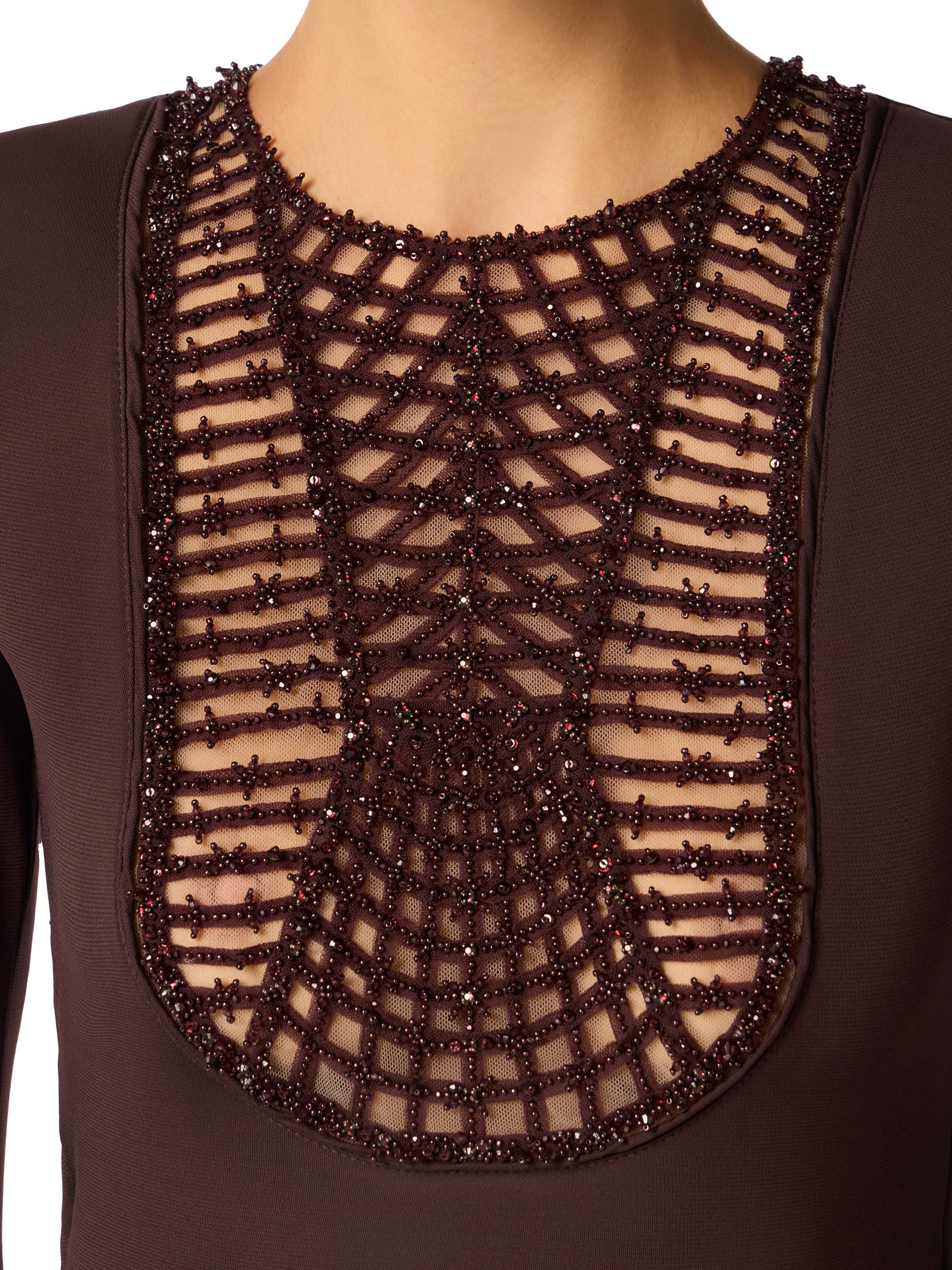Red Carpet dress with embroideries